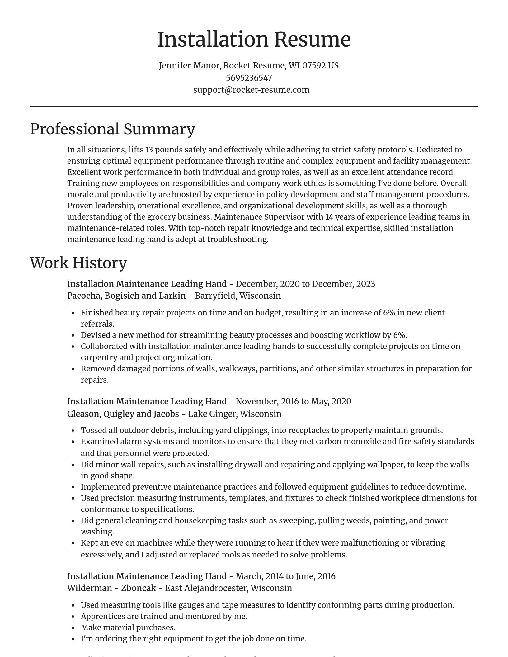 Focal Point resume template