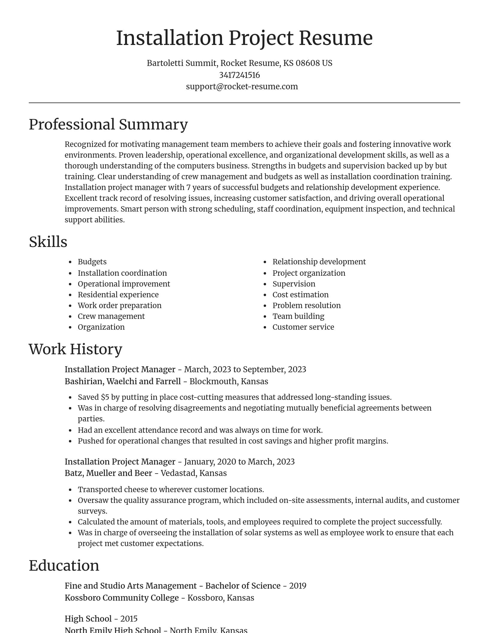Focal Point resume template