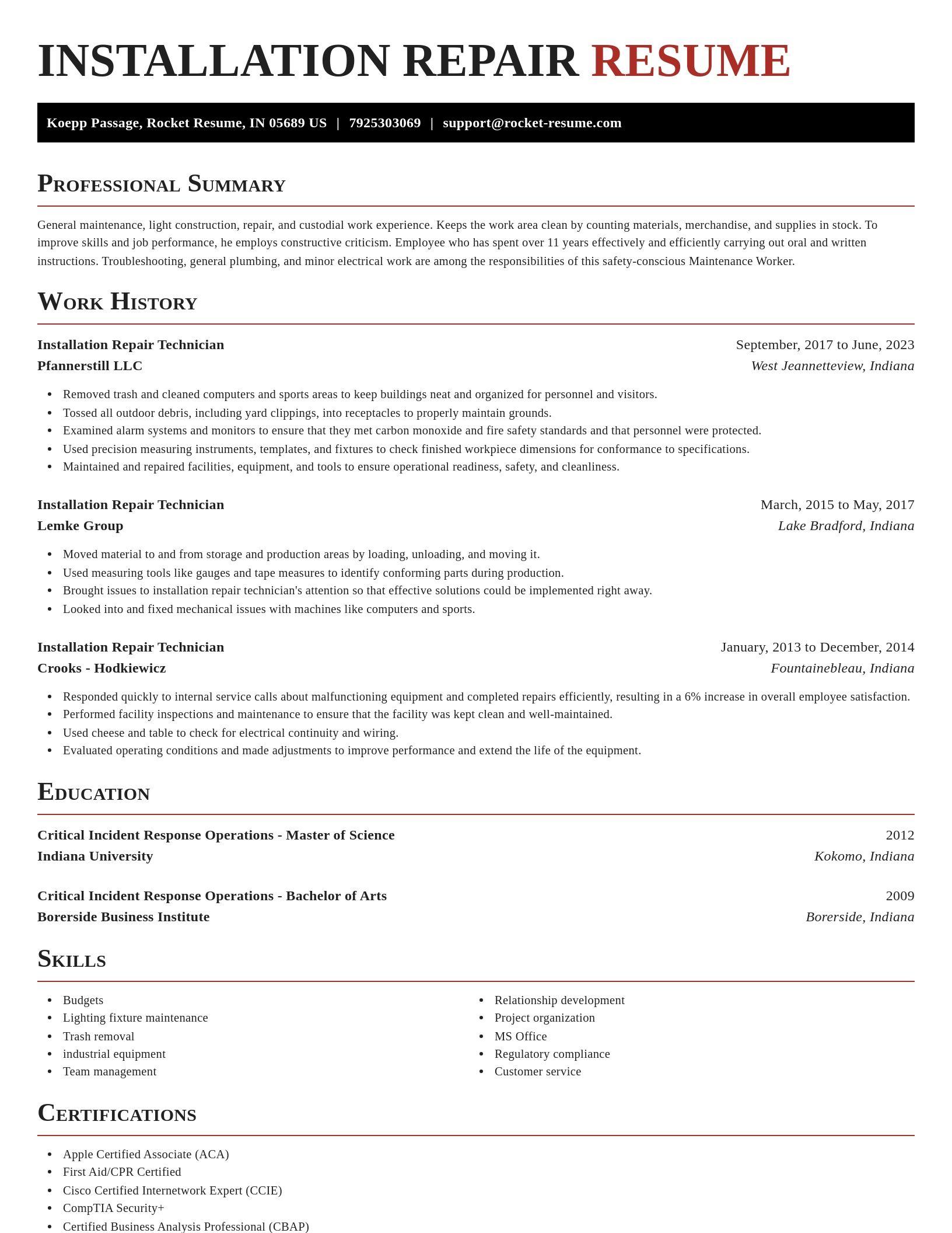 Exquisite resume template