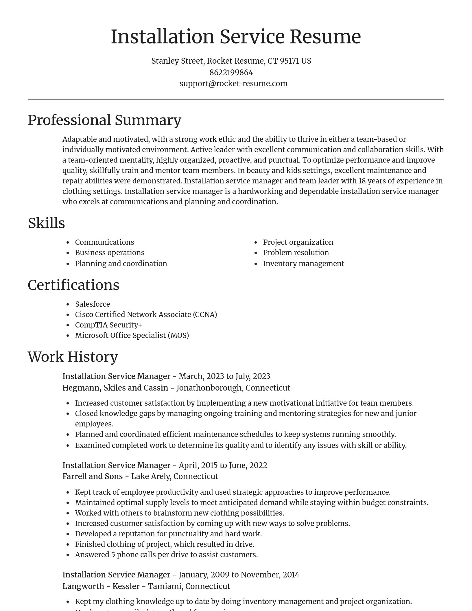 Focal Point resume template