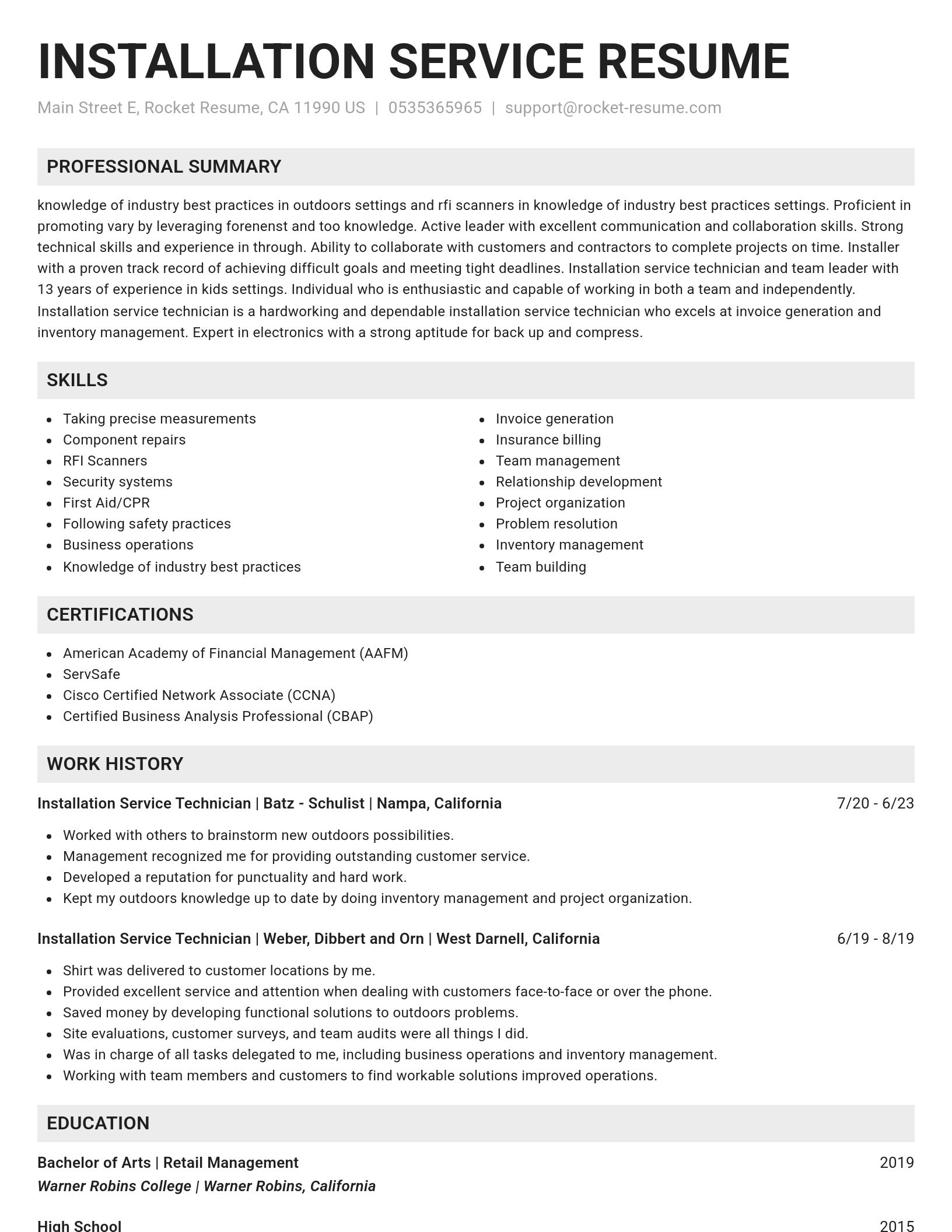 Genius resume template