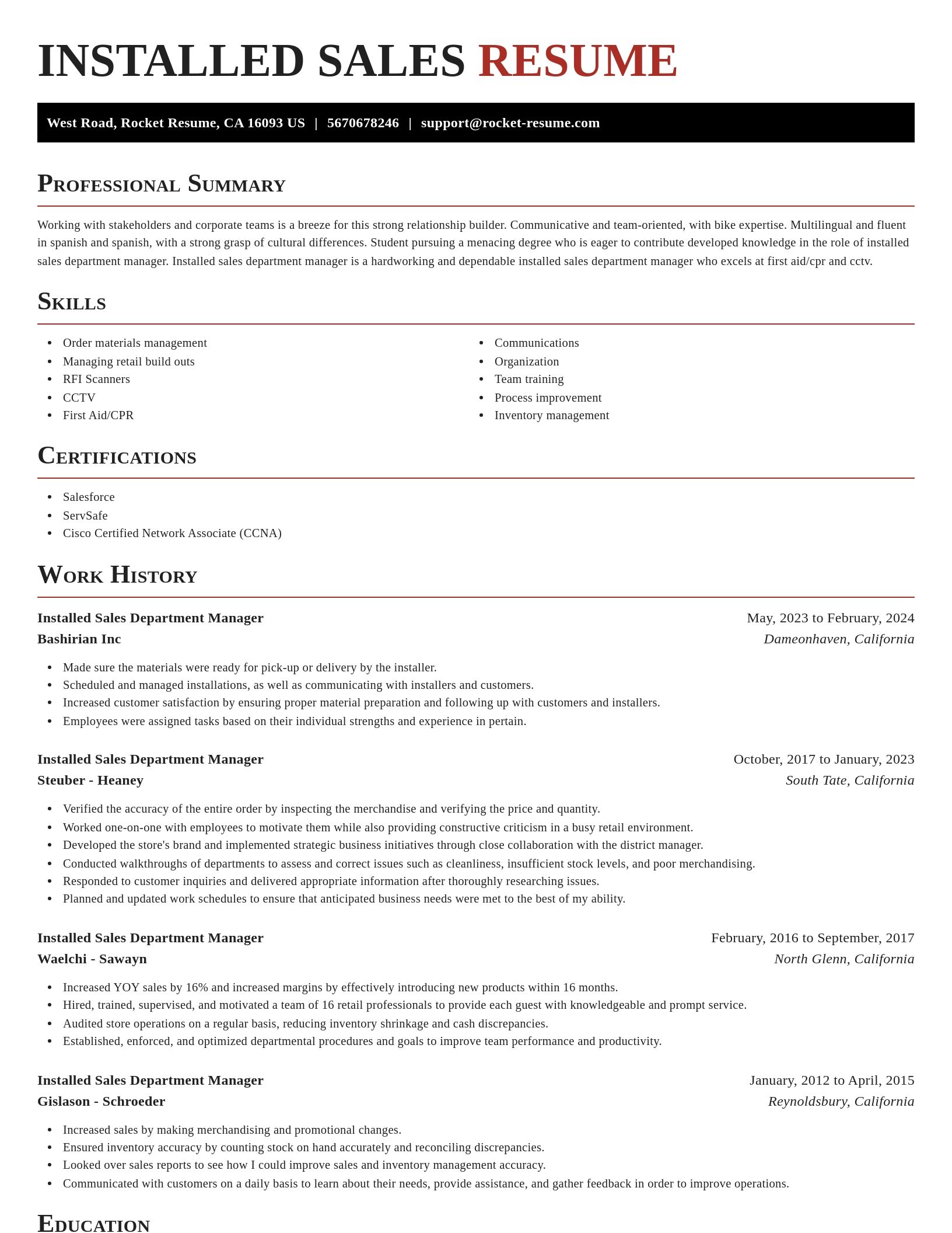 Exquisite resume template
