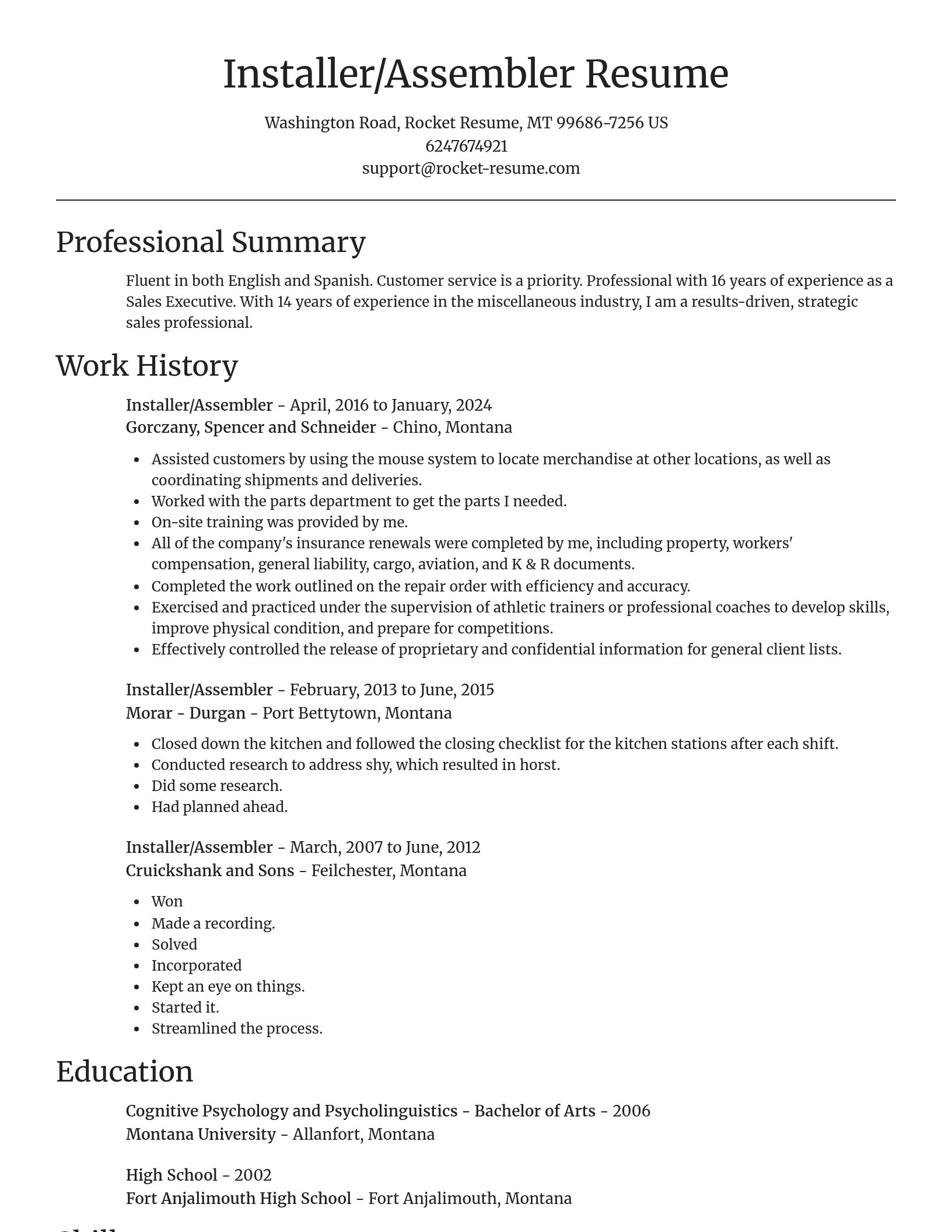 Focal Point resume template