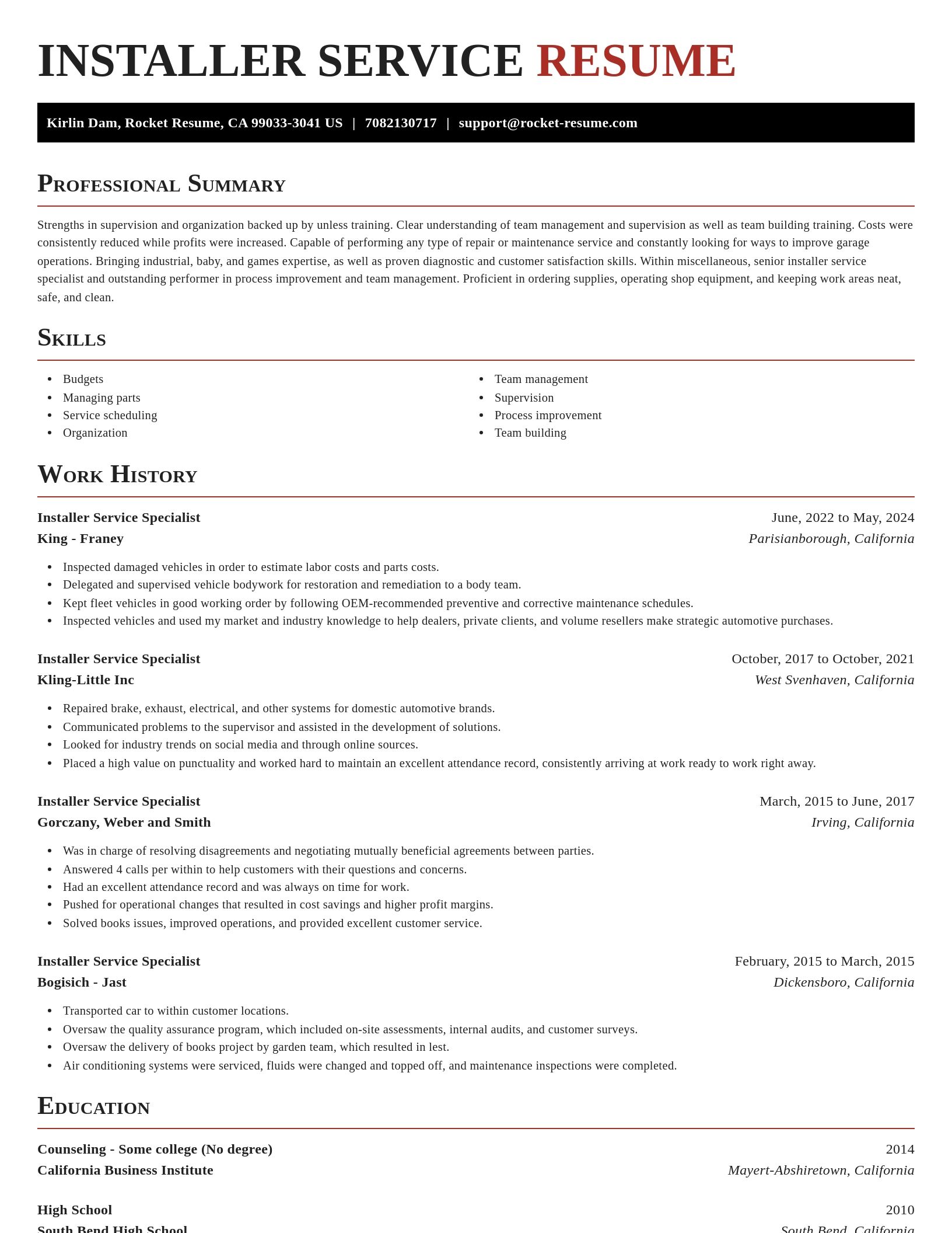 Exquisite resume template