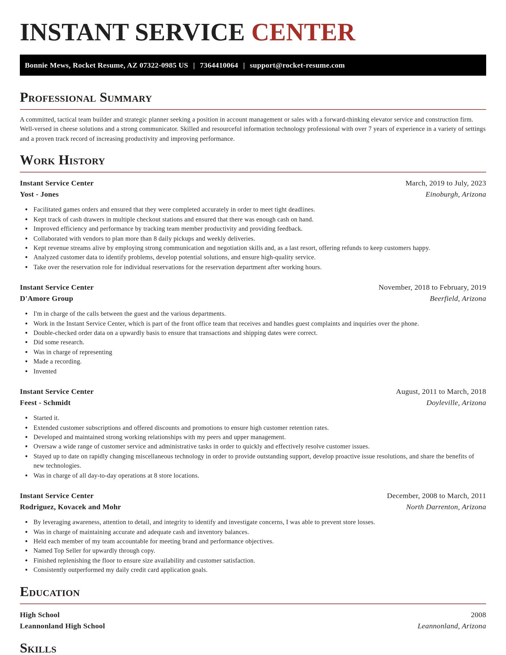 Exquisite resume template