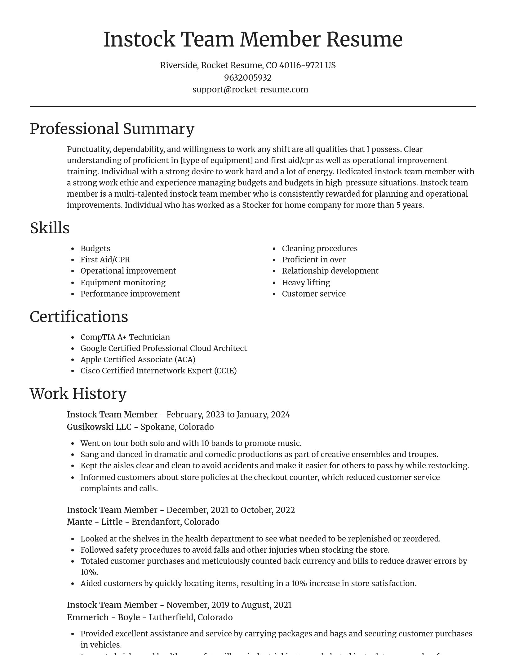 Focal Point resume template