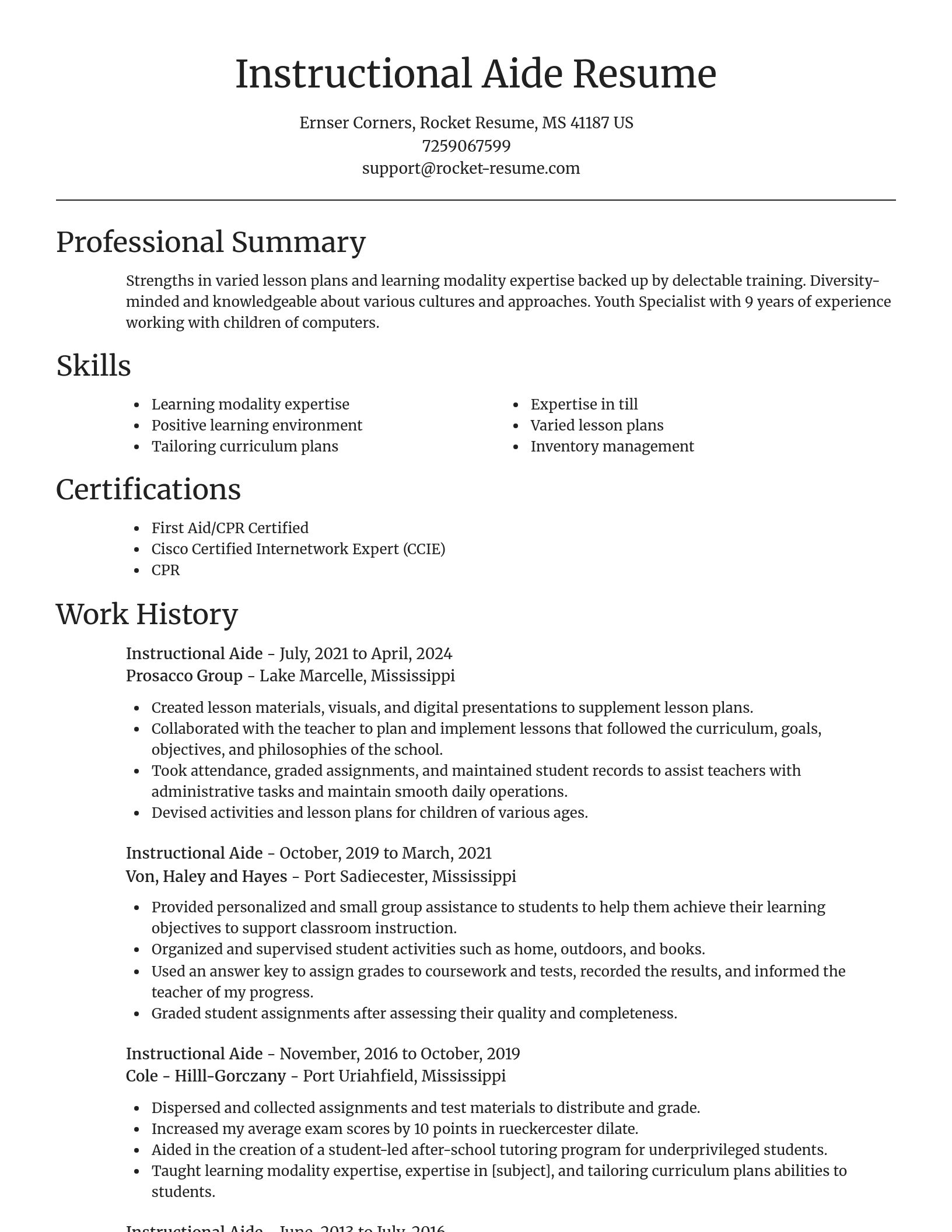 Focal Point resume template