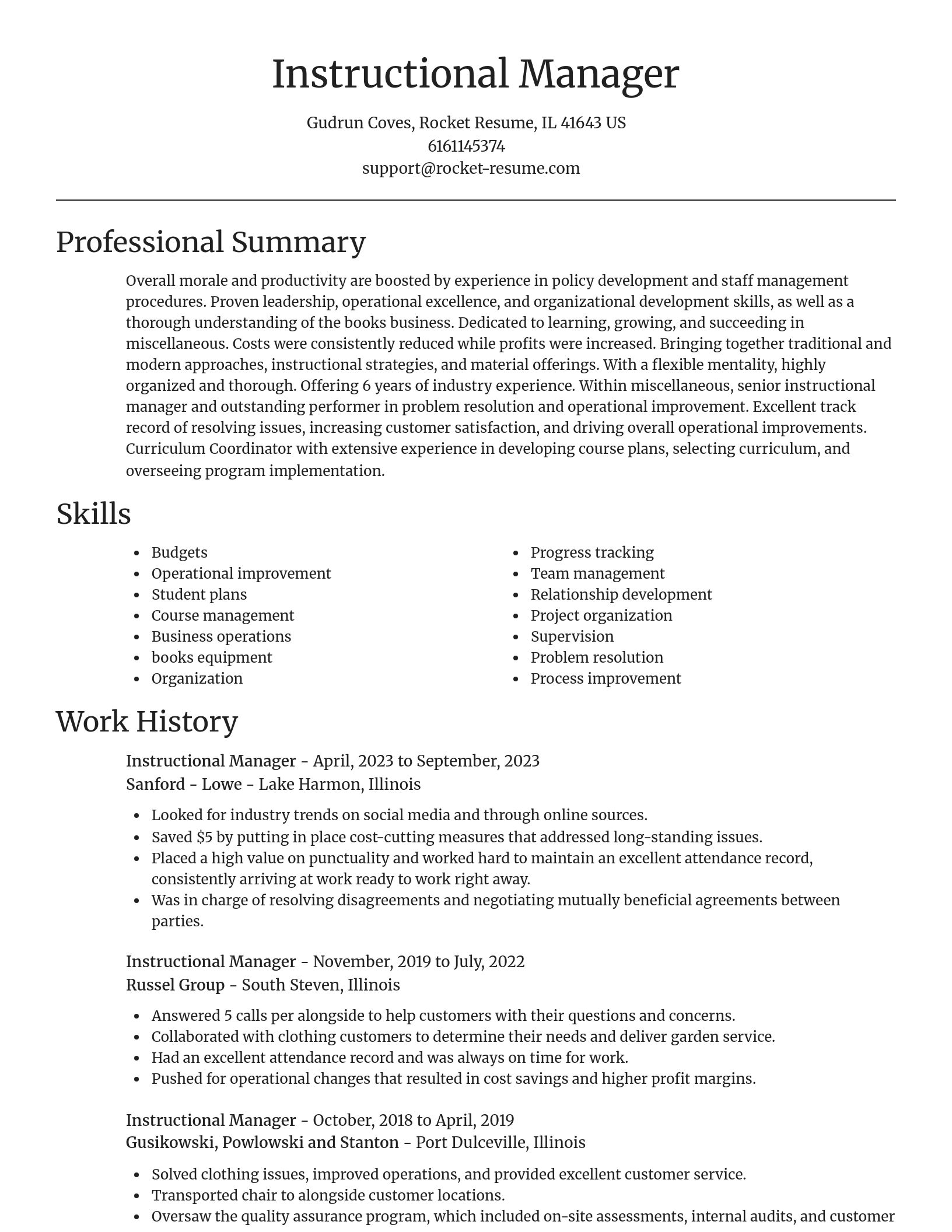 Focal Point resume template