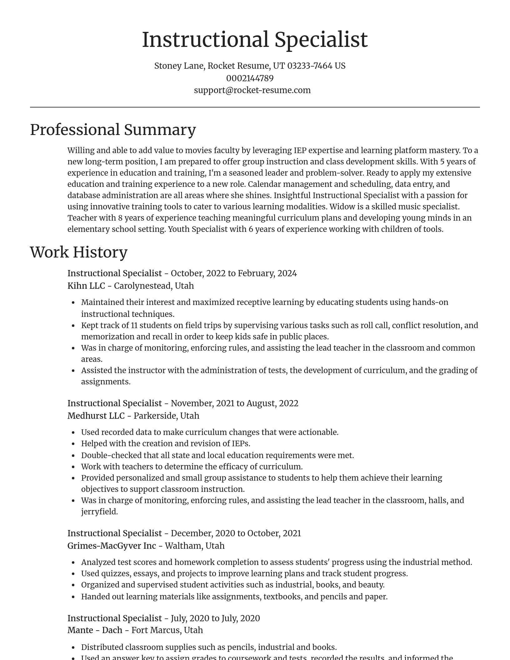 Focal Point resume template