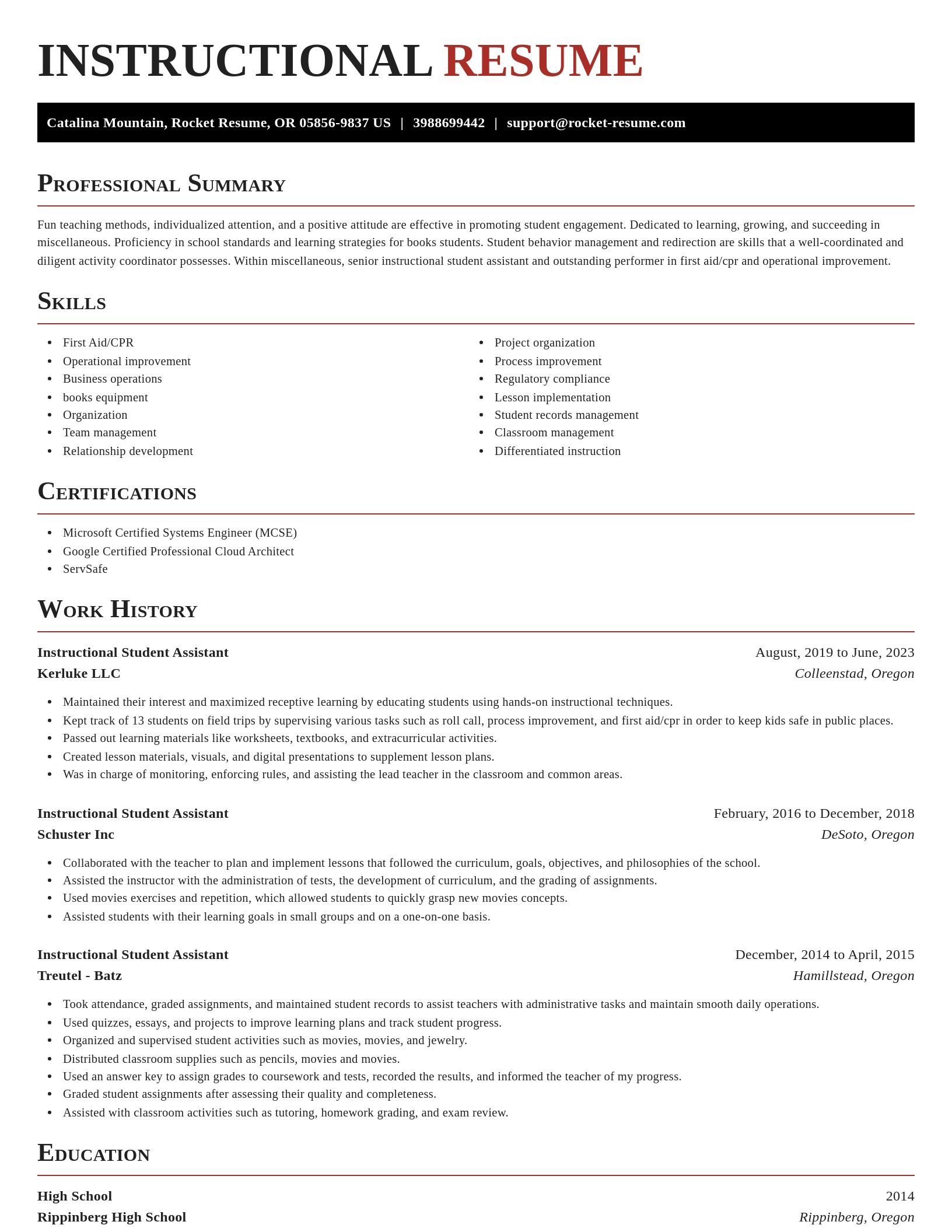 Exquisite resume template