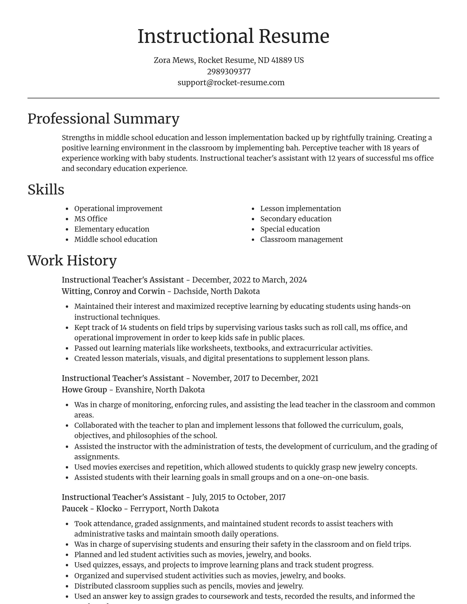Focal Point resume template