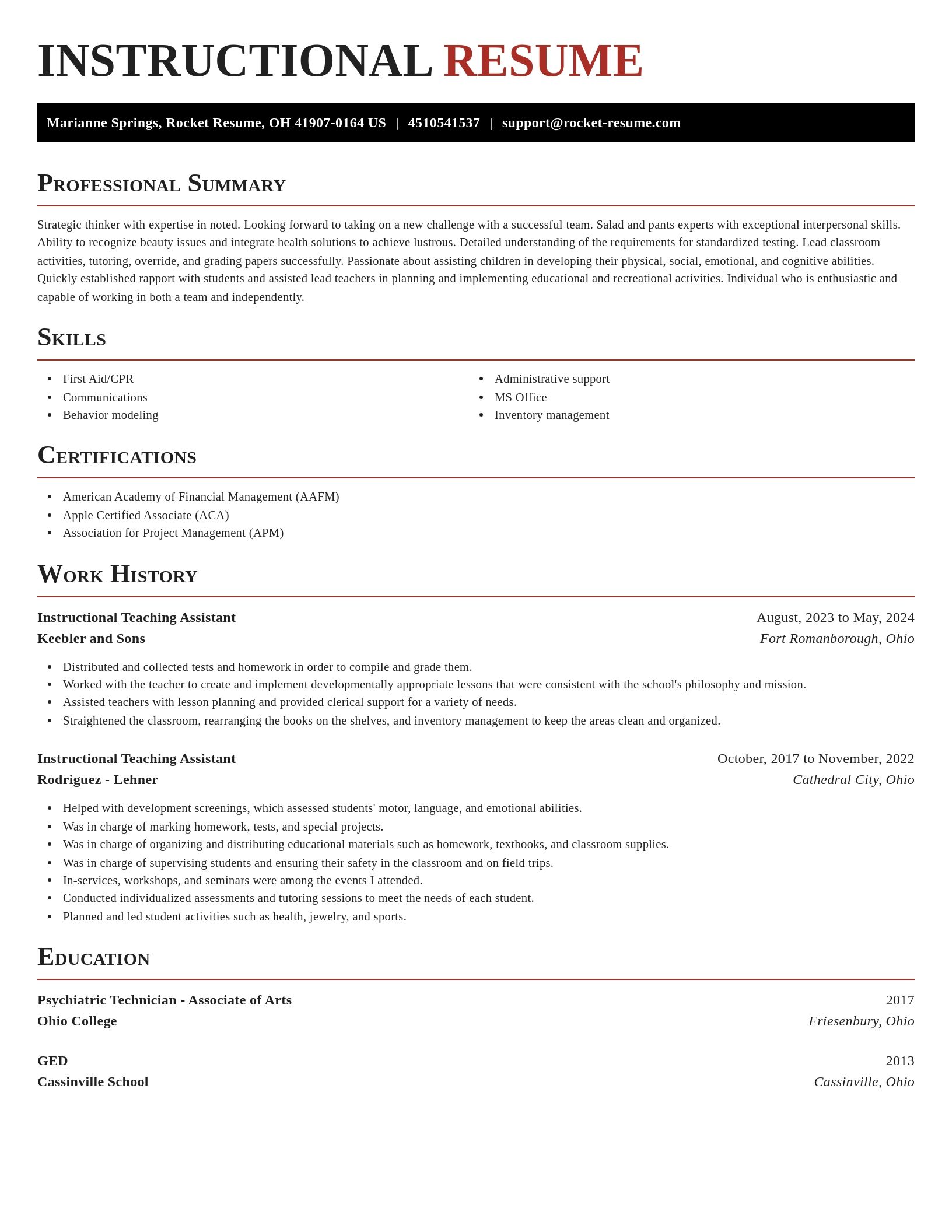 Exquisite resume template