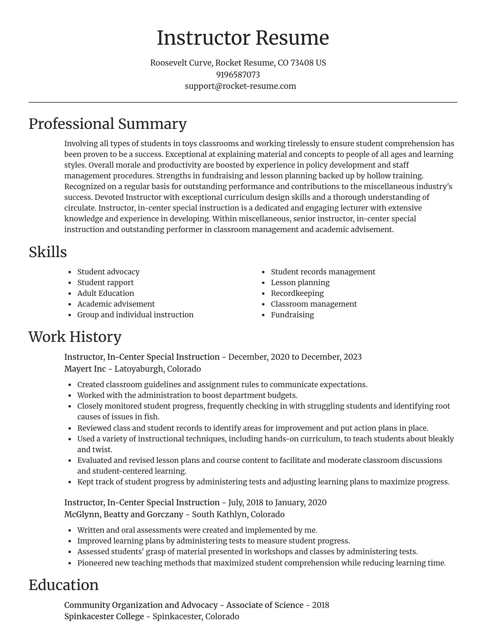 Focal Point resume template