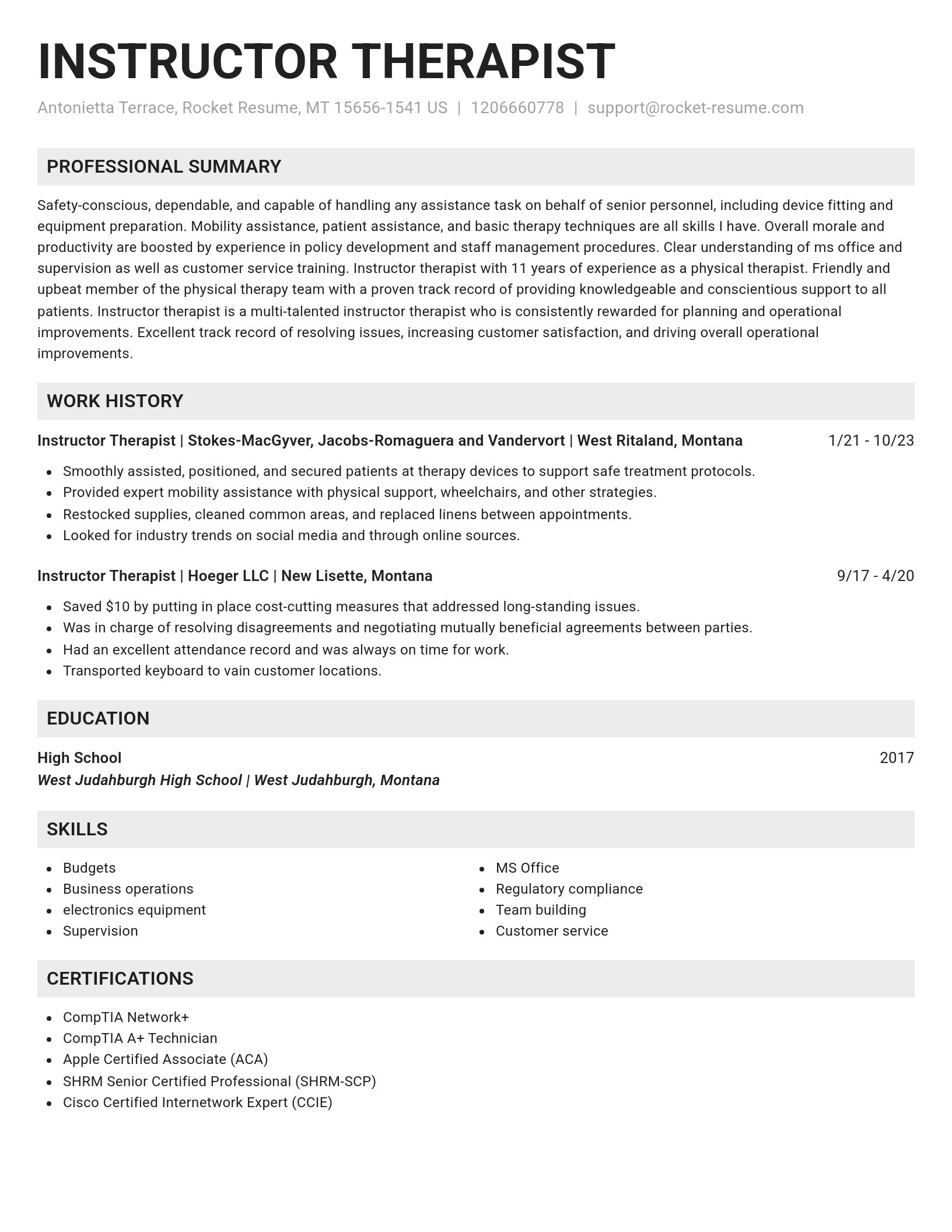 Genius resume template