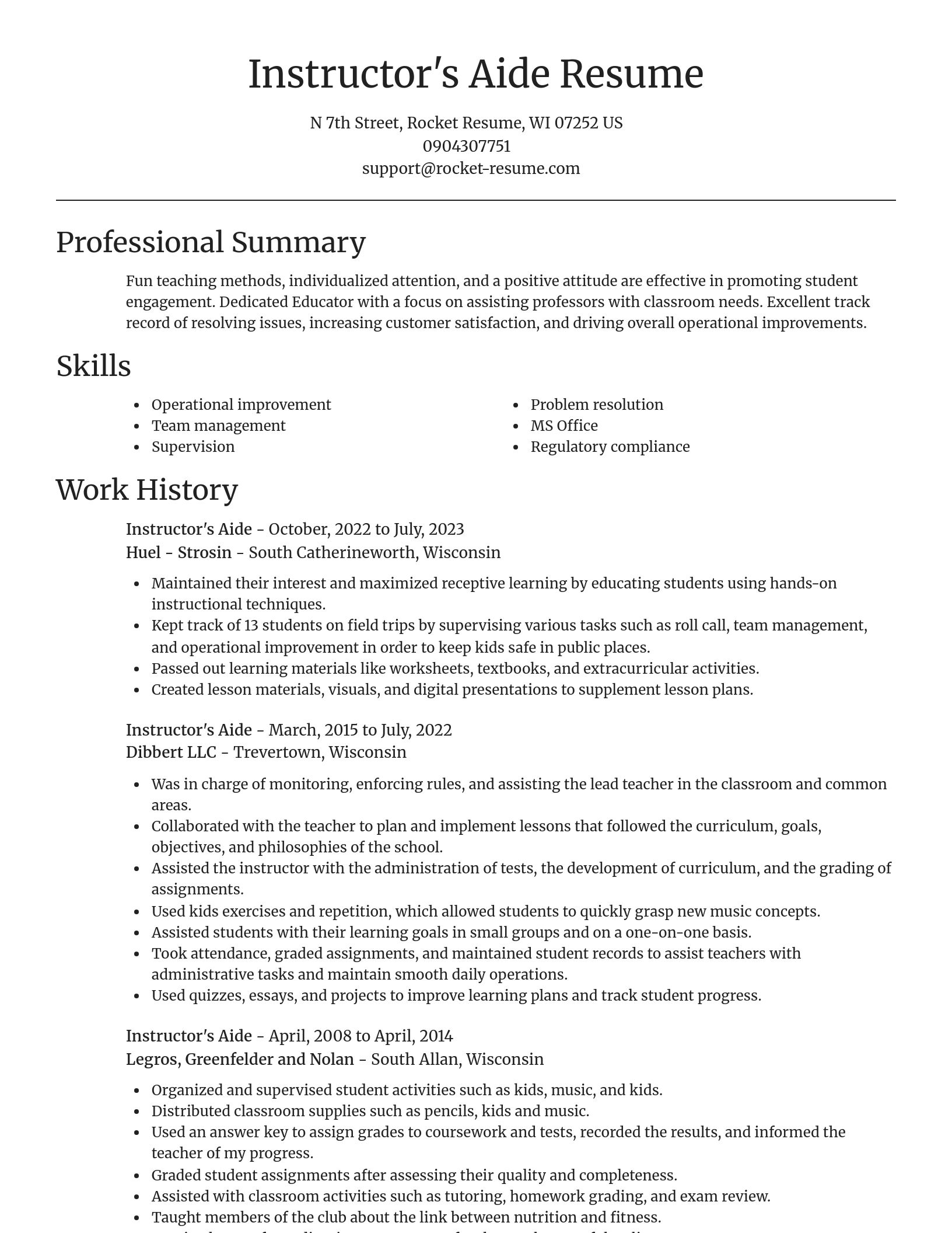 Focal Point resume template