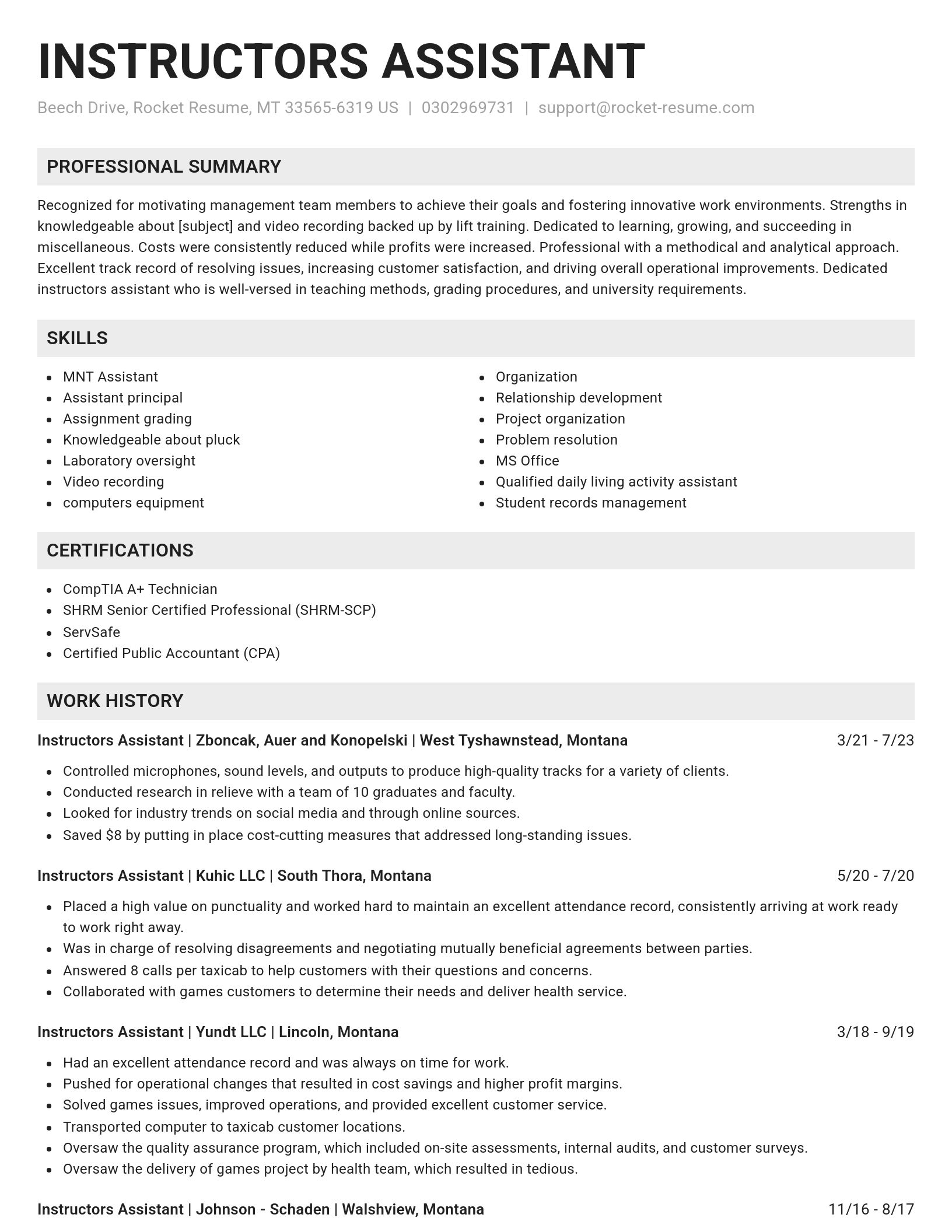 Genius resume template