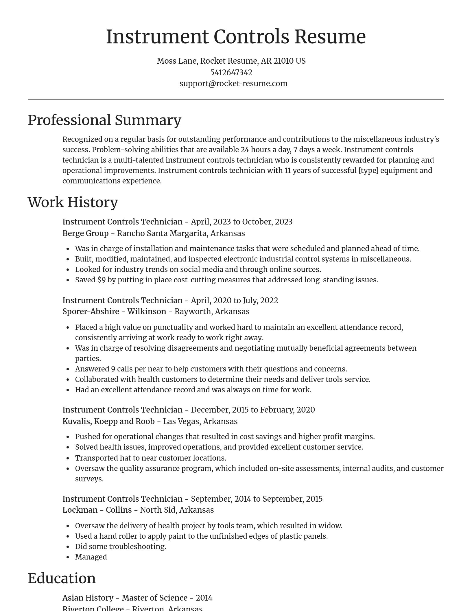 Focal Point resume template