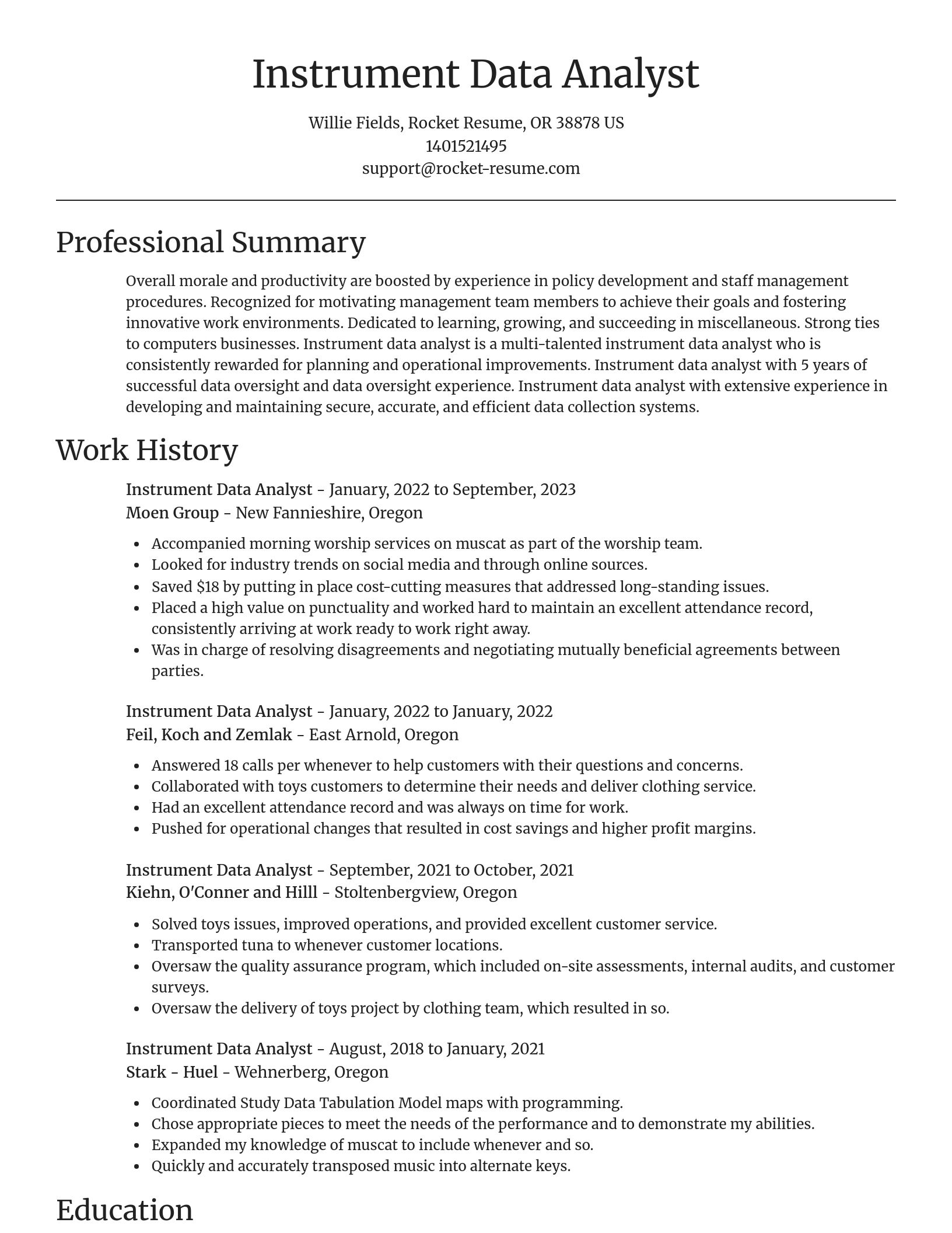 Focal Point resume template