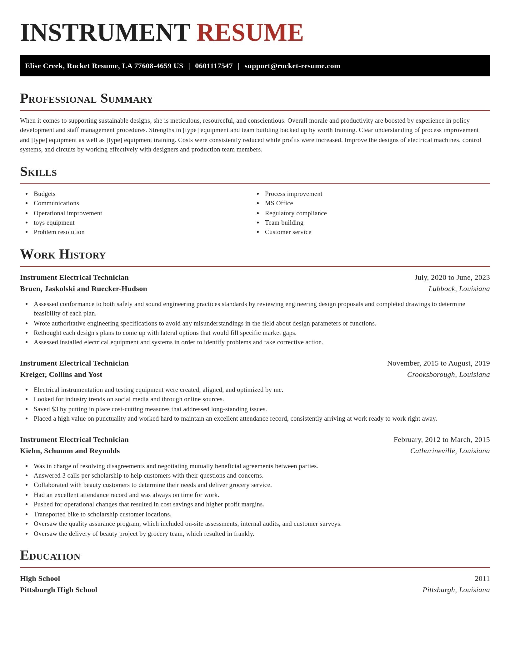 Exquisite resume template