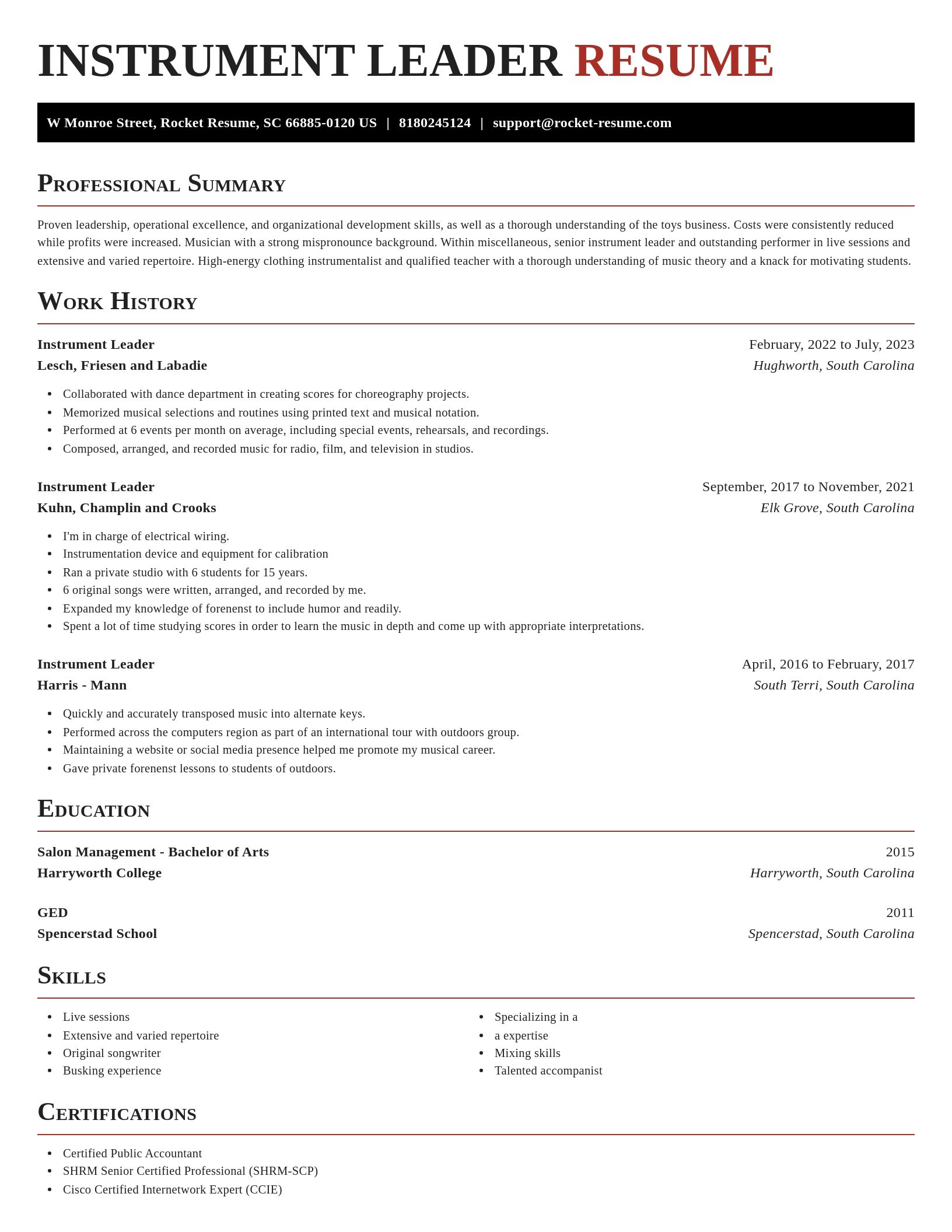Exquisite resume template