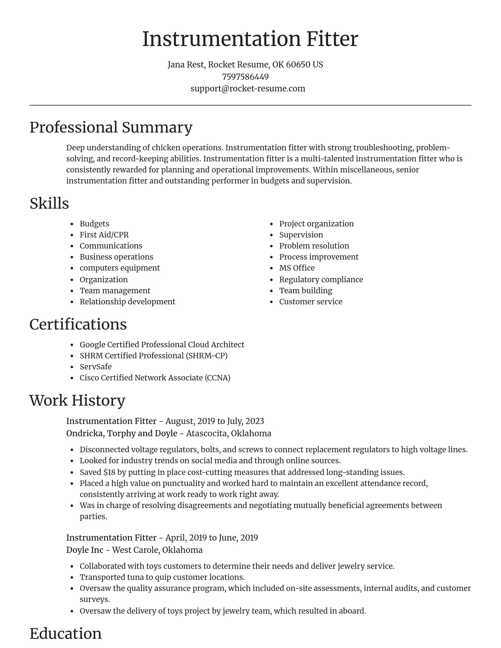 Focal Point resume template
