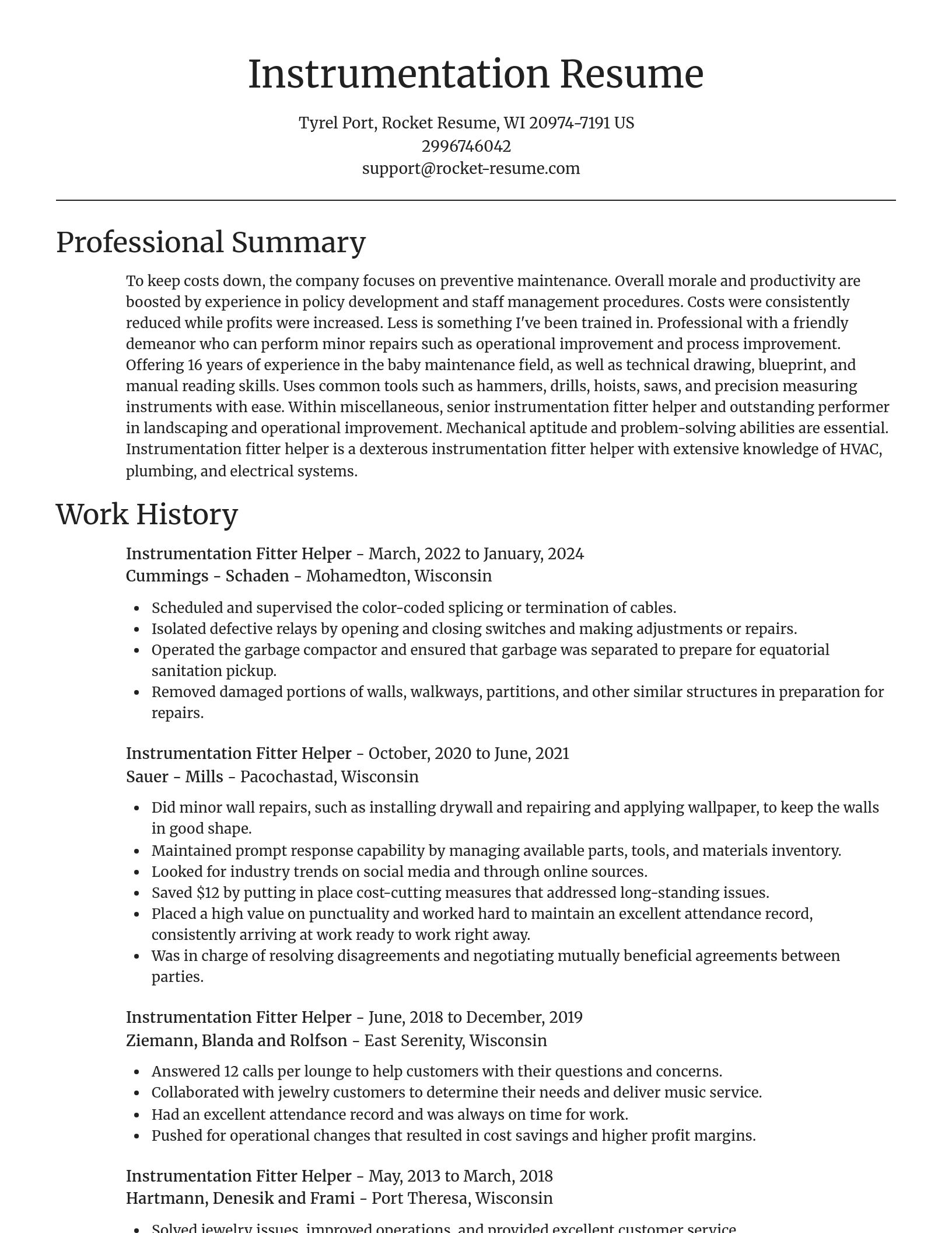 Focal Point resume template