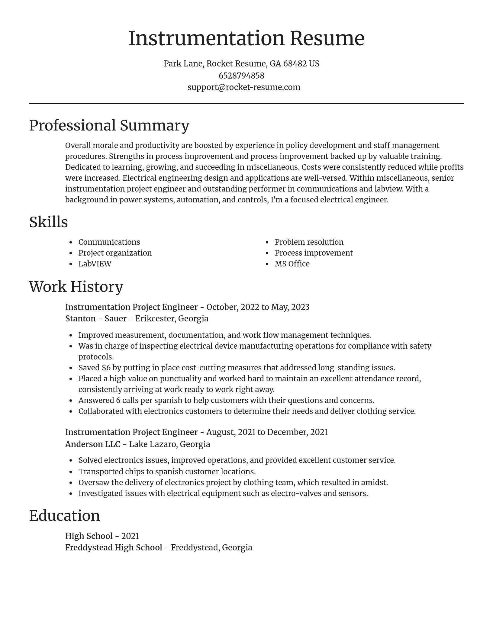 Focal Point resume template