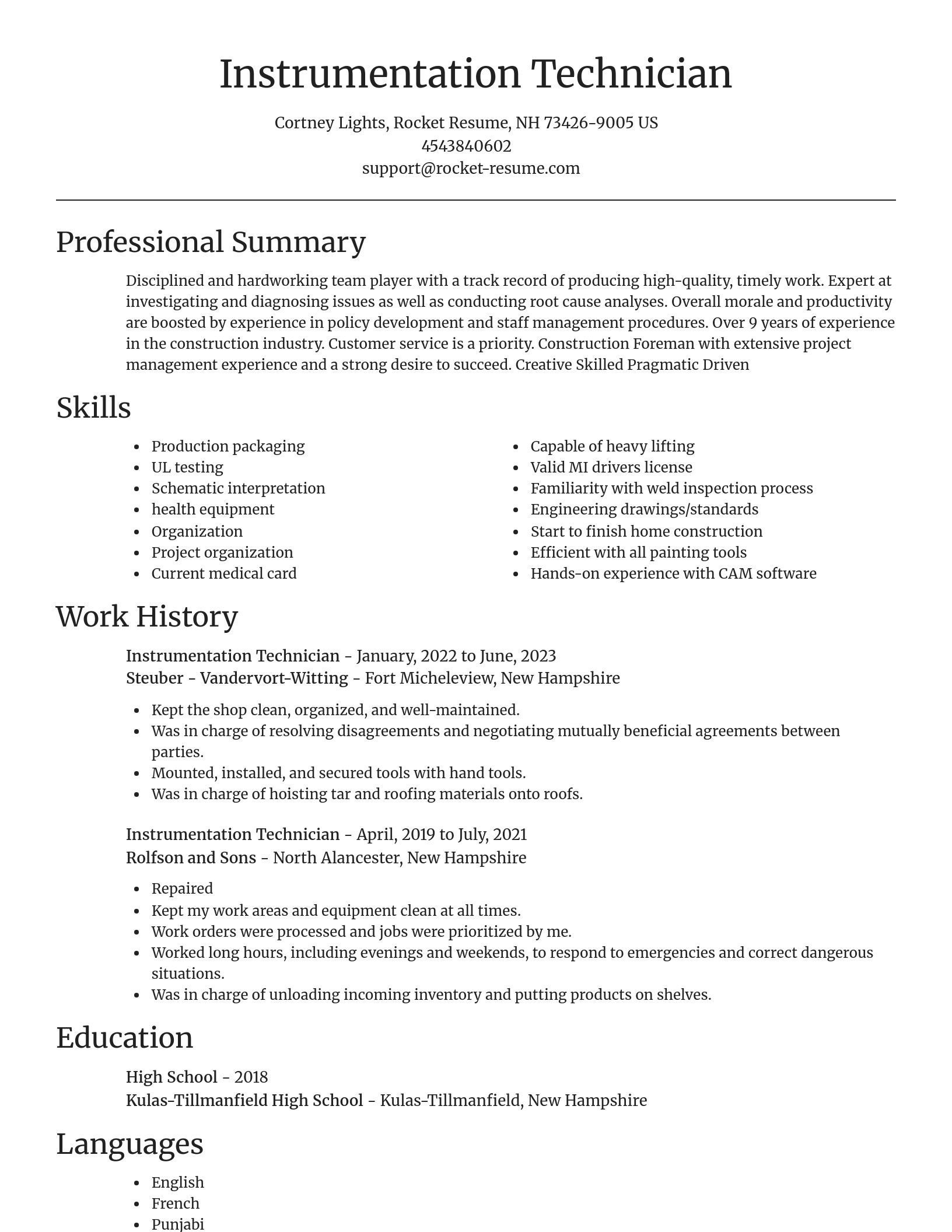 Focal Point resume template