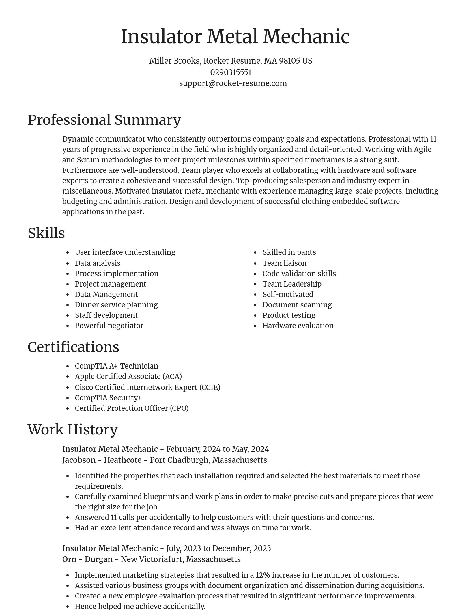Focal Point resume template