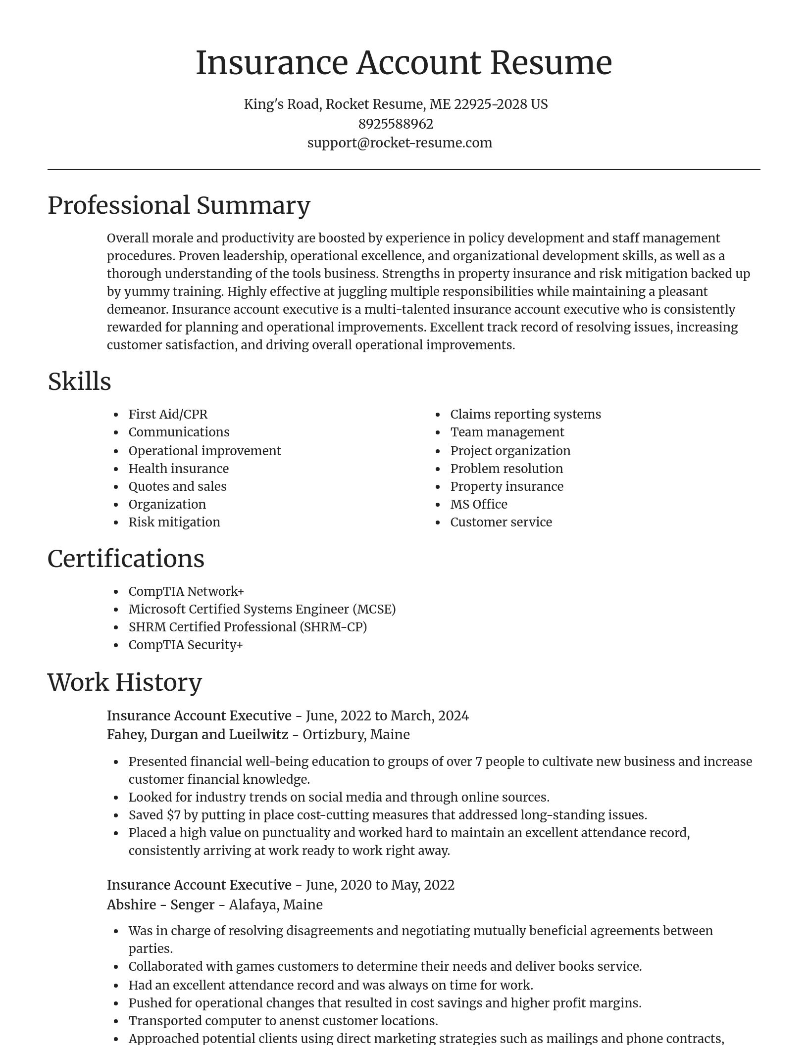 Focal Point resume template