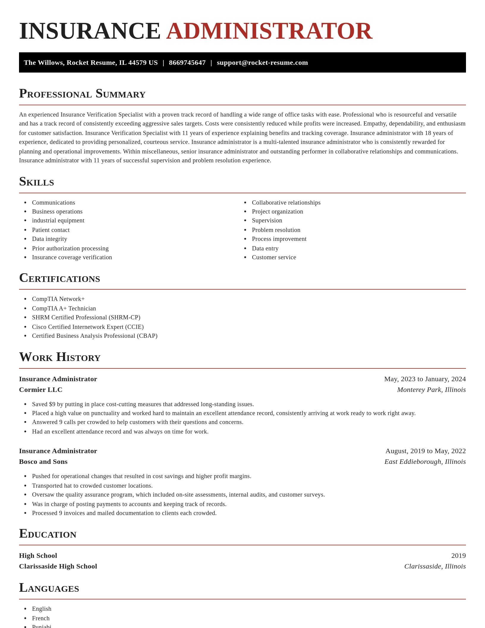 Exquisite resume template