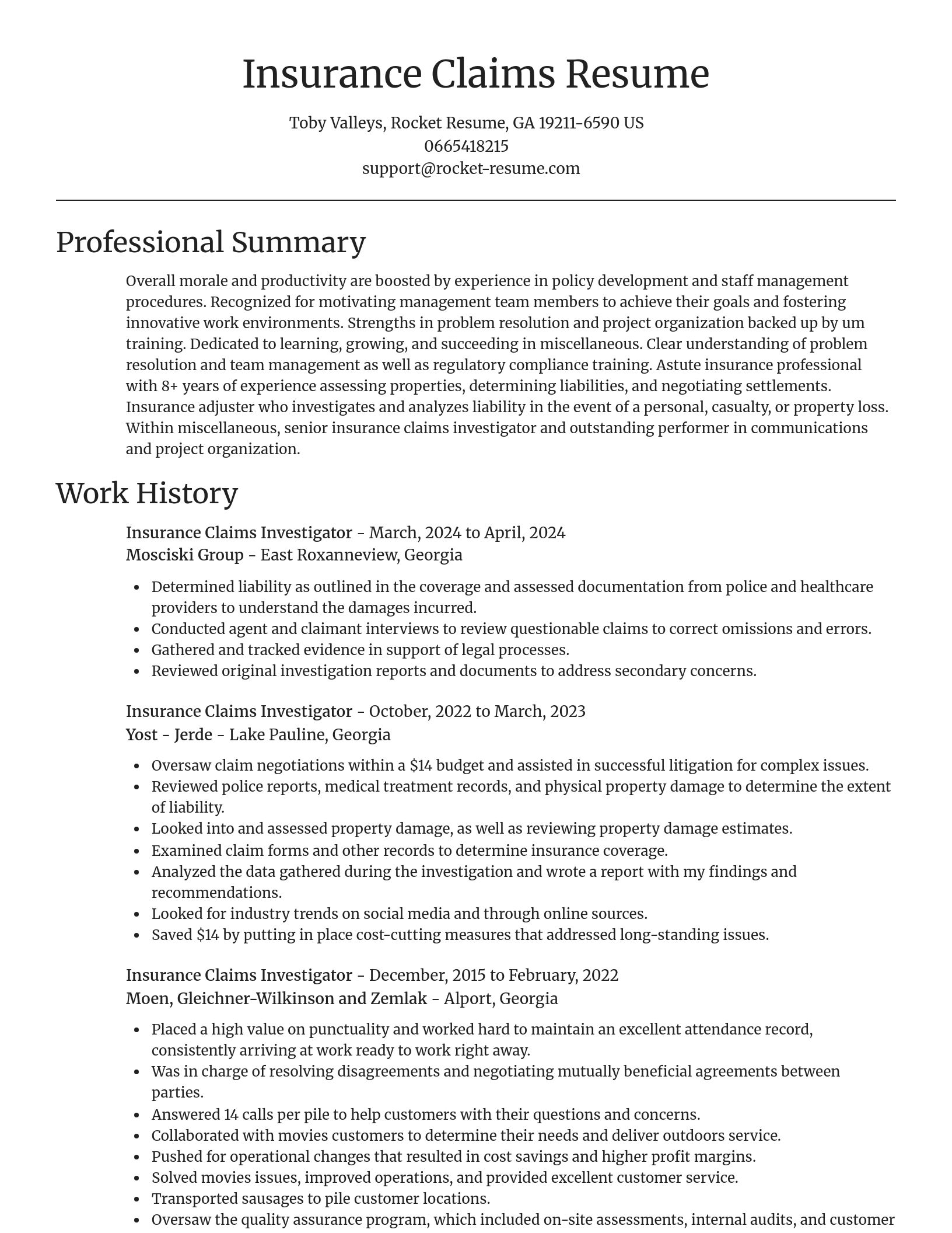 Focal Point resume template