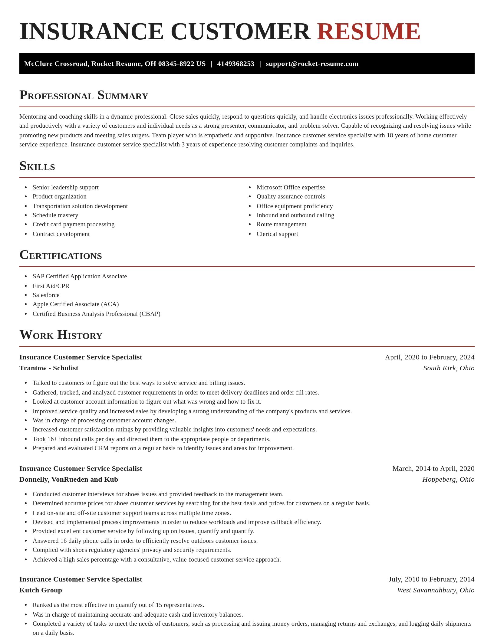 Exquisite resume template