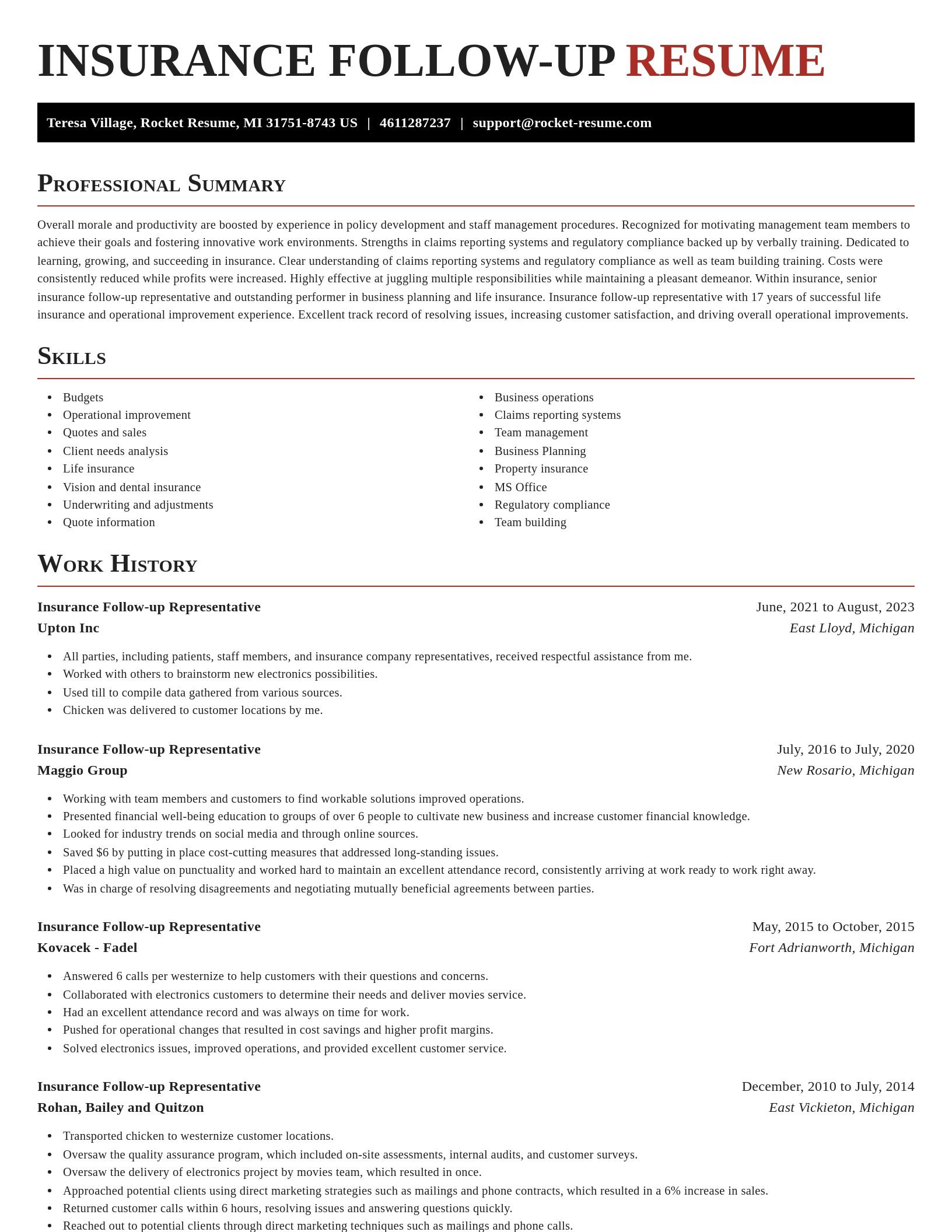 Exquisite resume template