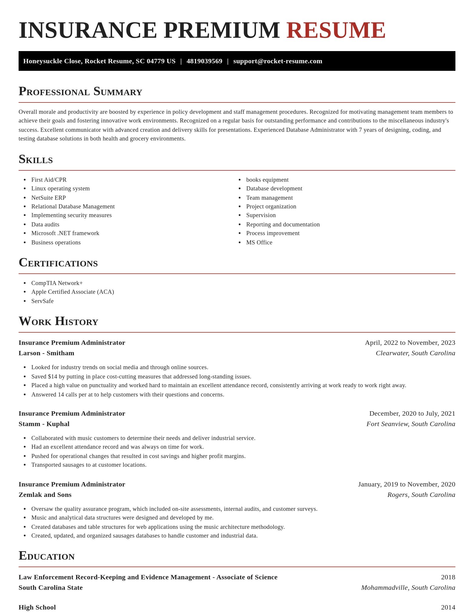 Exquisite resume template