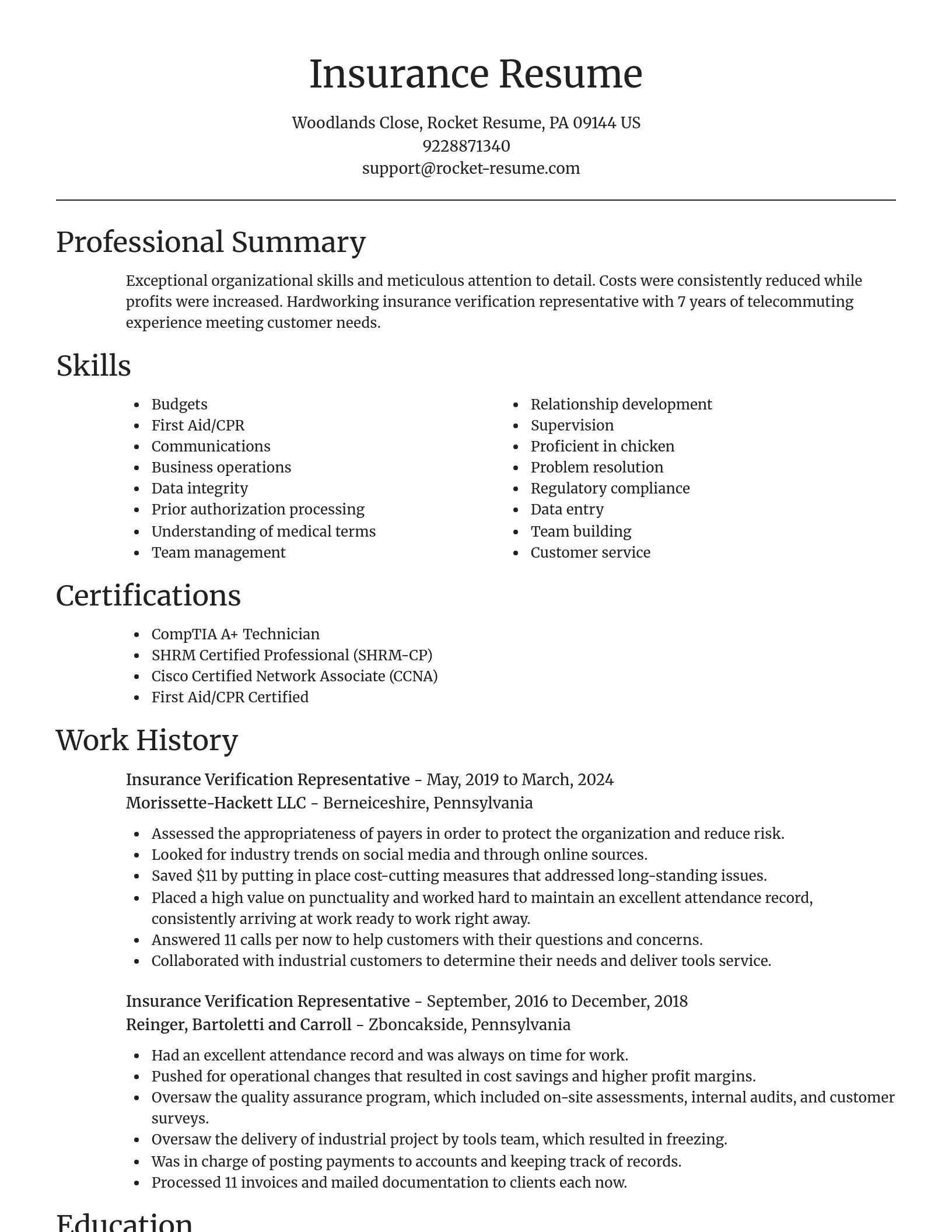 Focal Point resume template