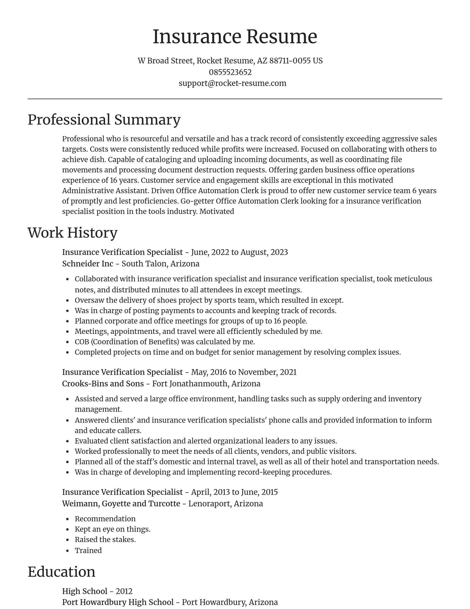 Focal Point resume template