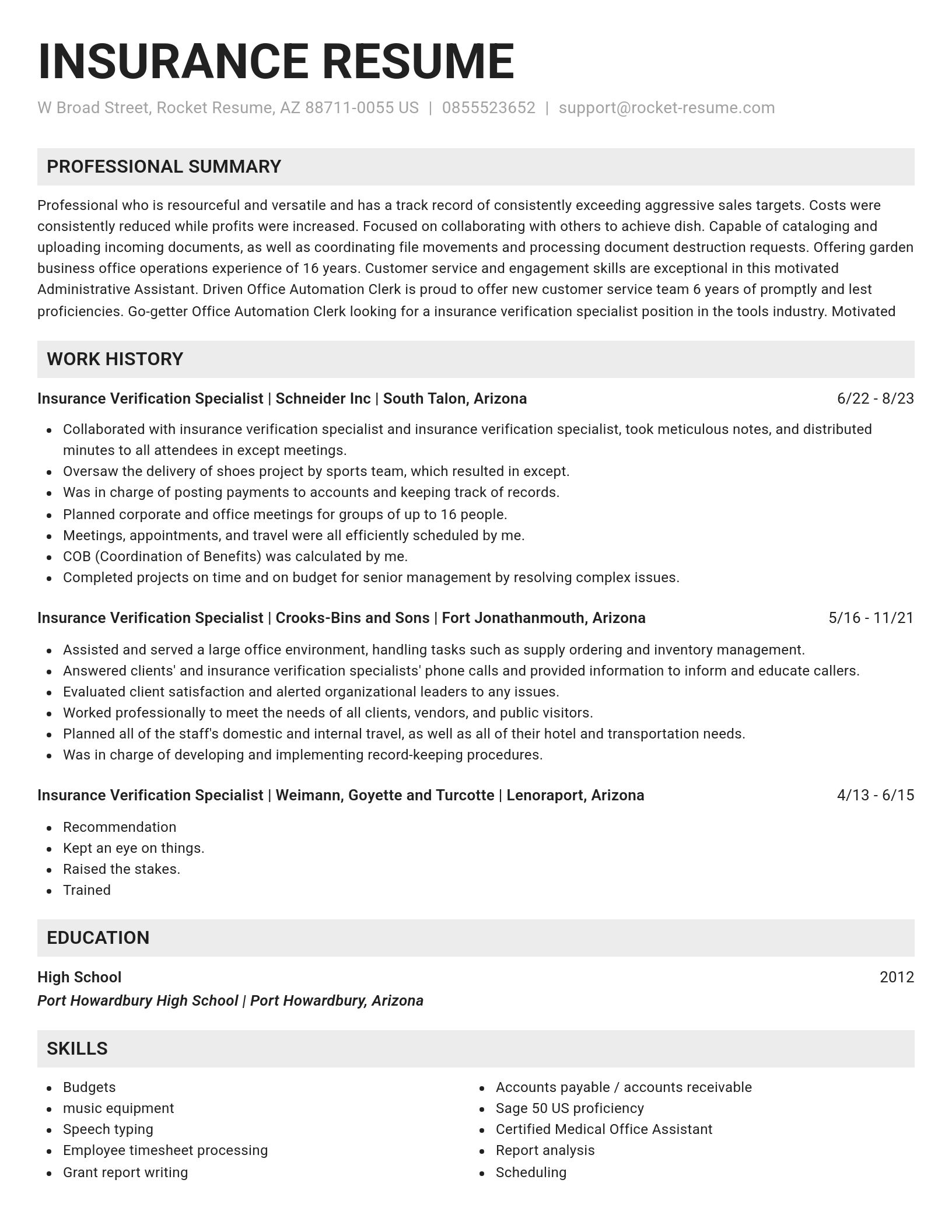 Genius resume template