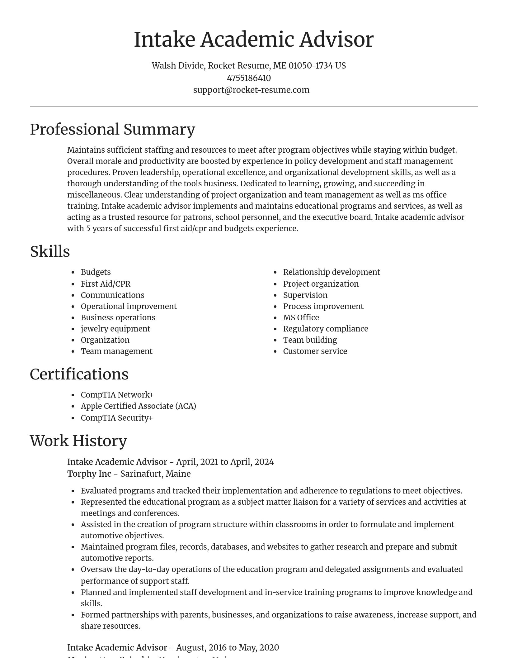 Focal Point resume template