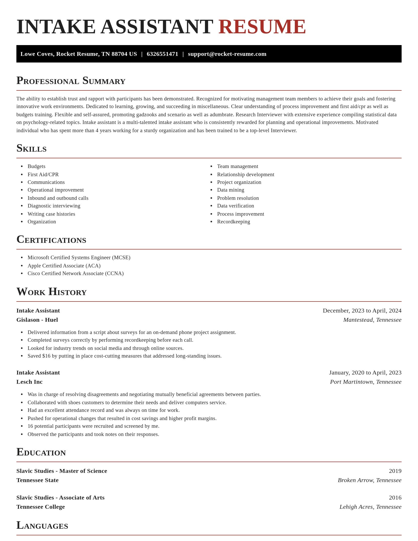 Exquisite resume template