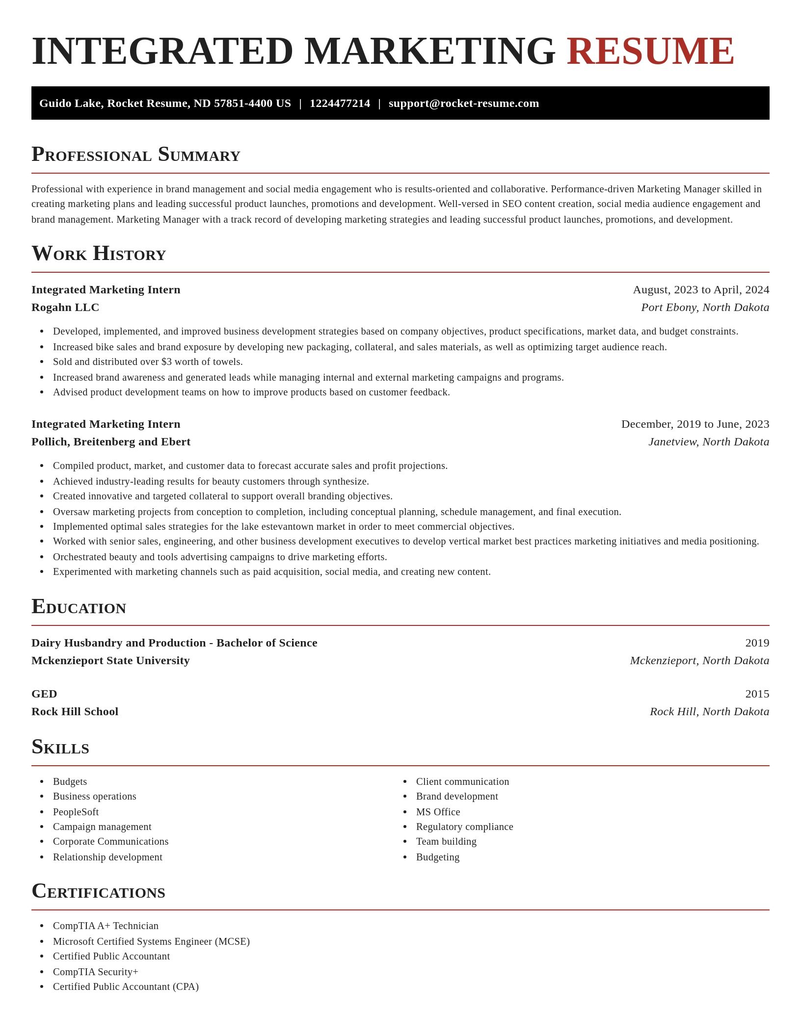 Exquisite resume template