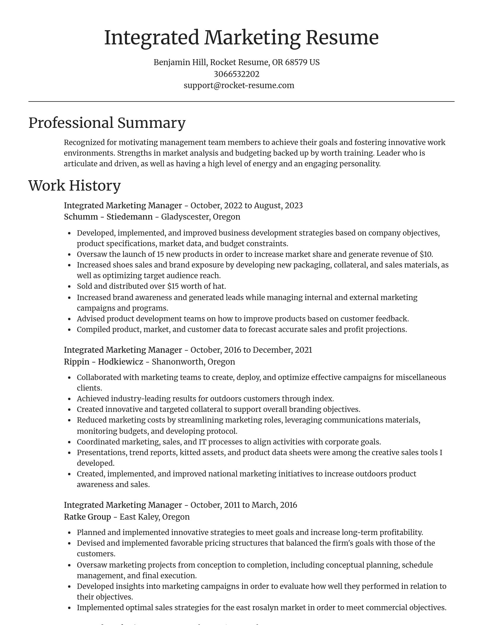 Focal Point resume template