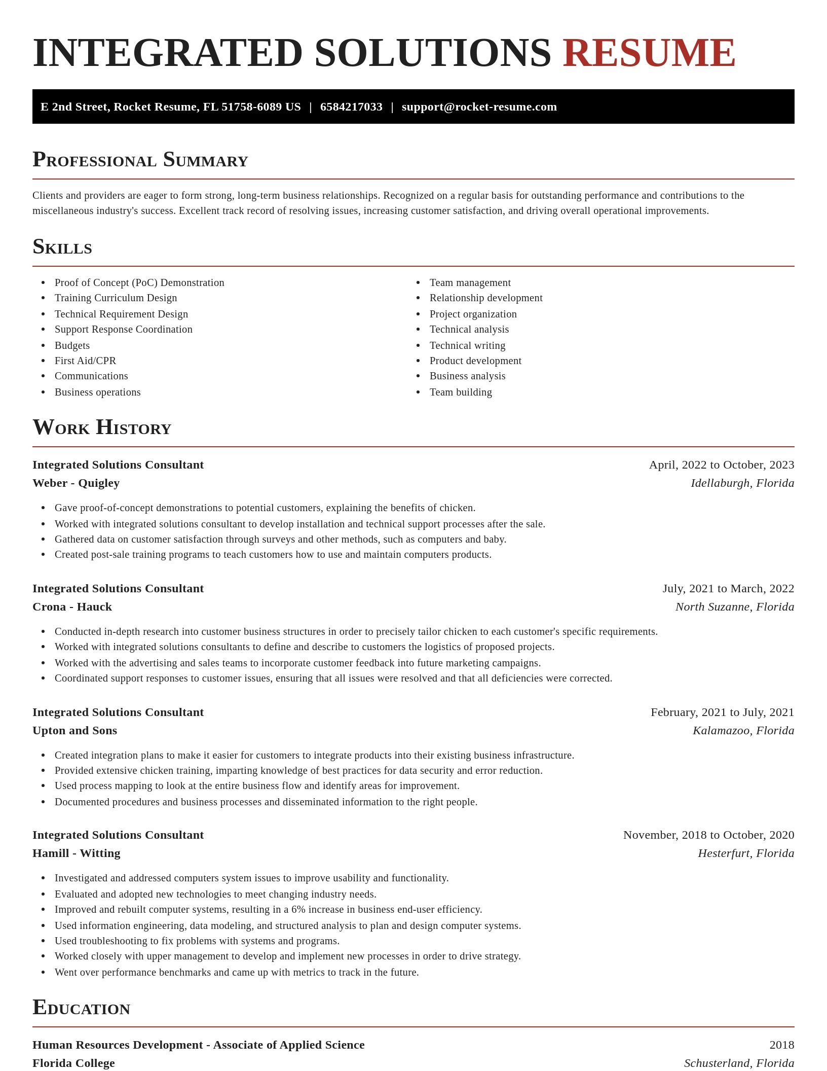 Exquisite resume template