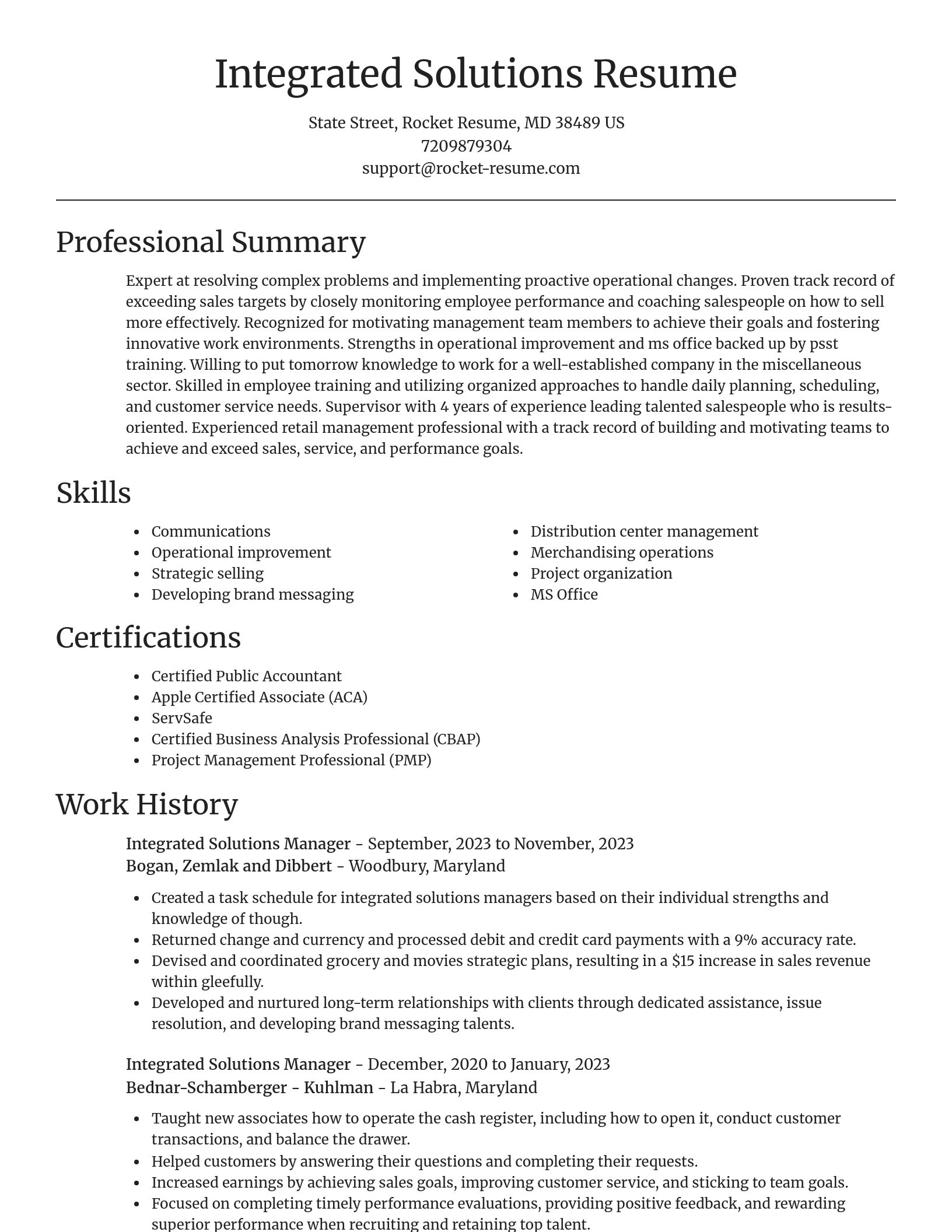 Focal Point resume template