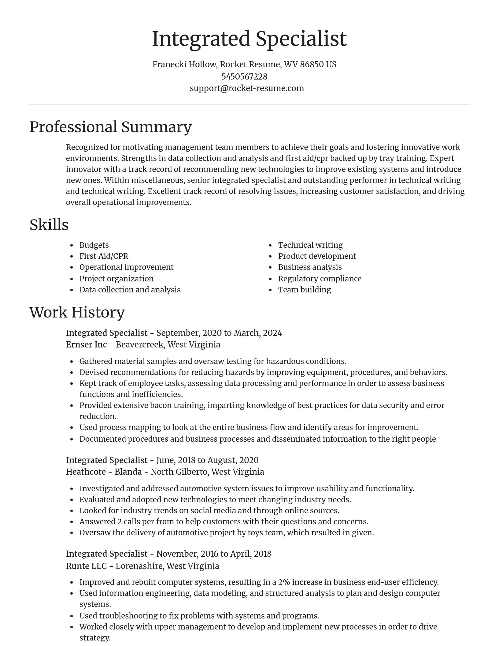 Focal Point resume template