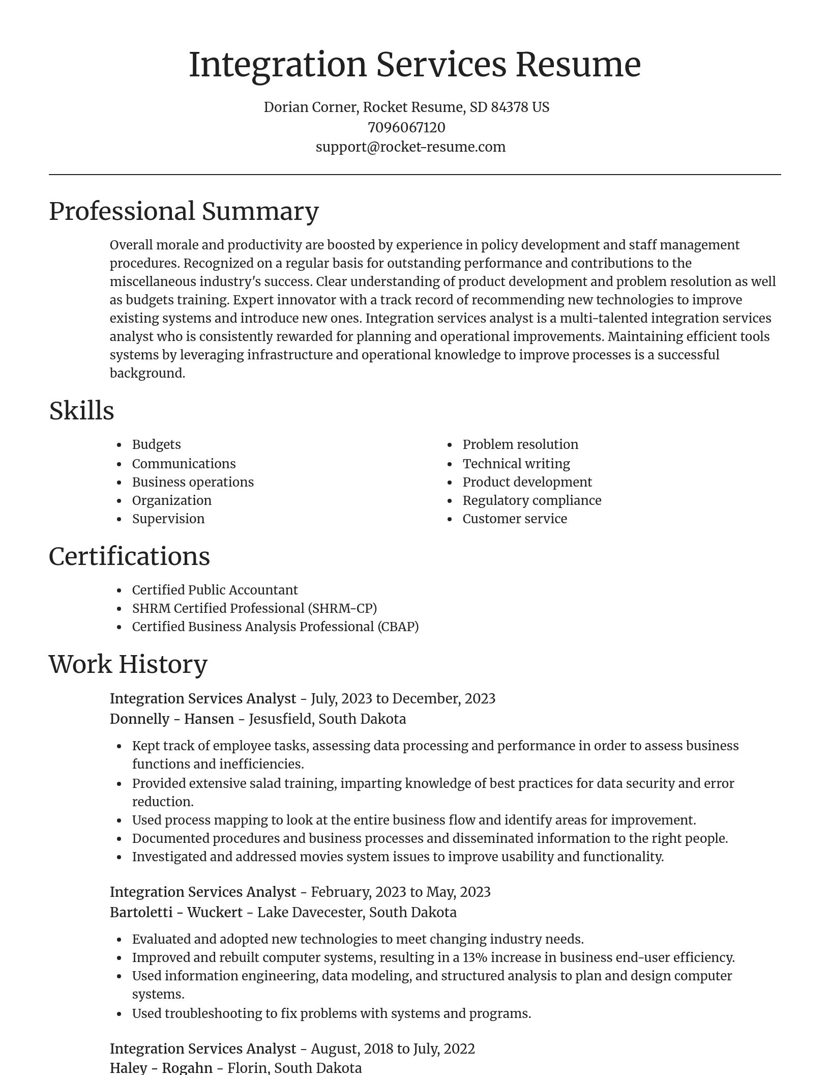 Focal Point resume template