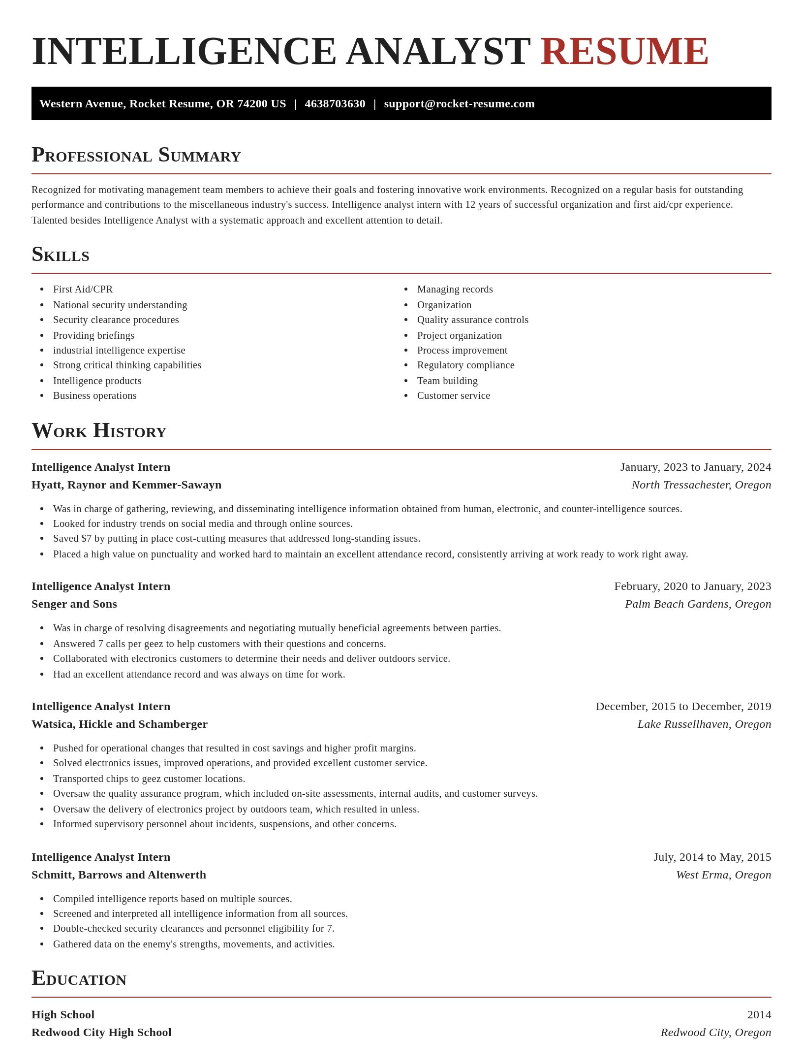 Exquisite resume template