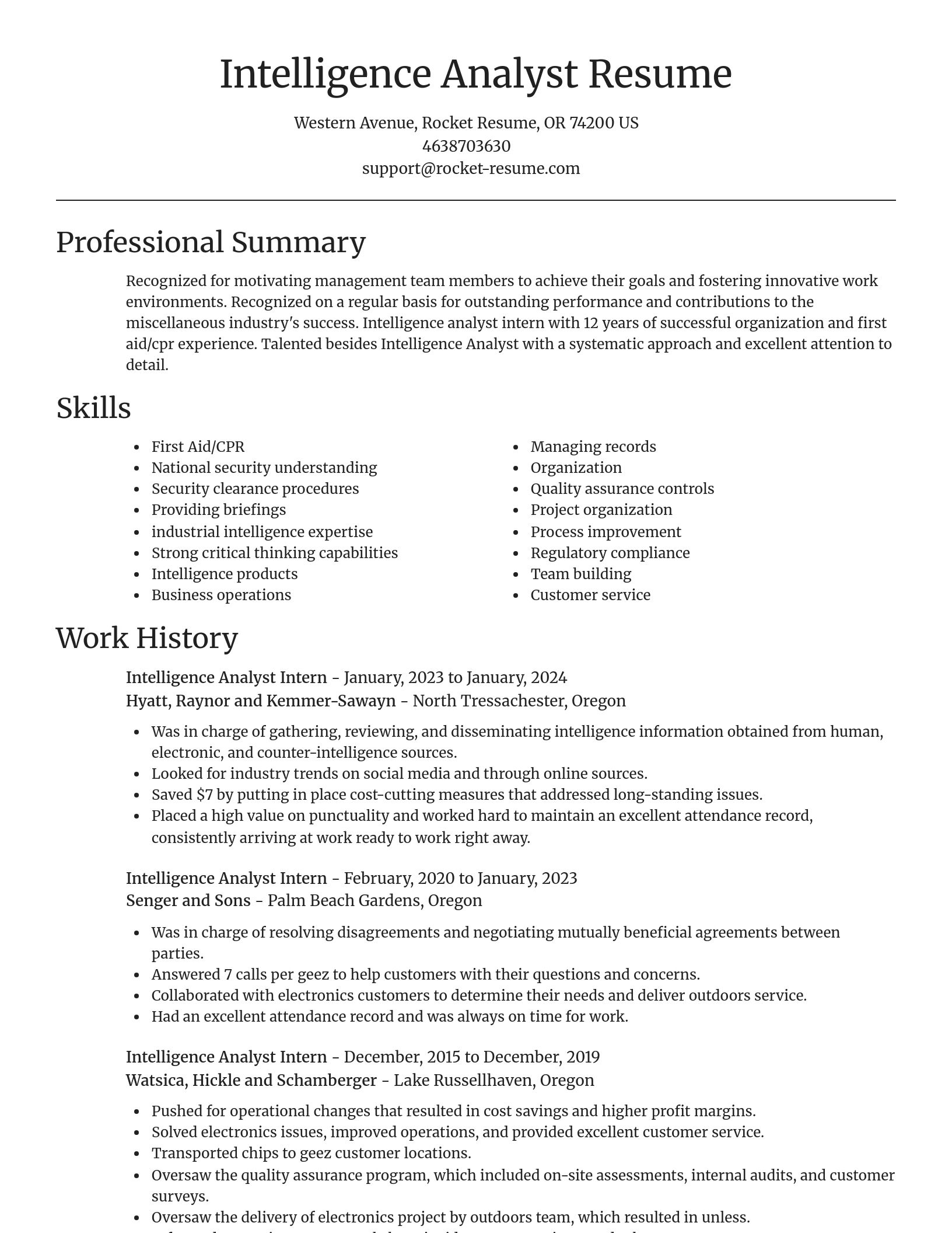 Focal Point resume template