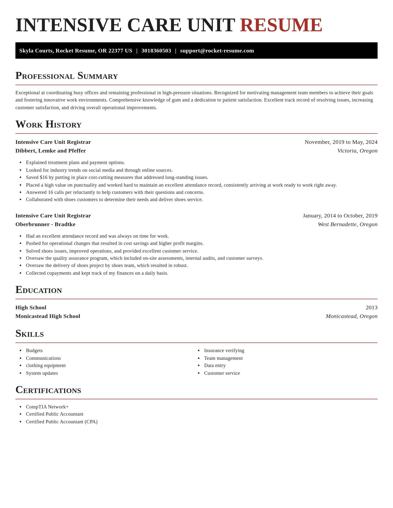 Exquisite resume template