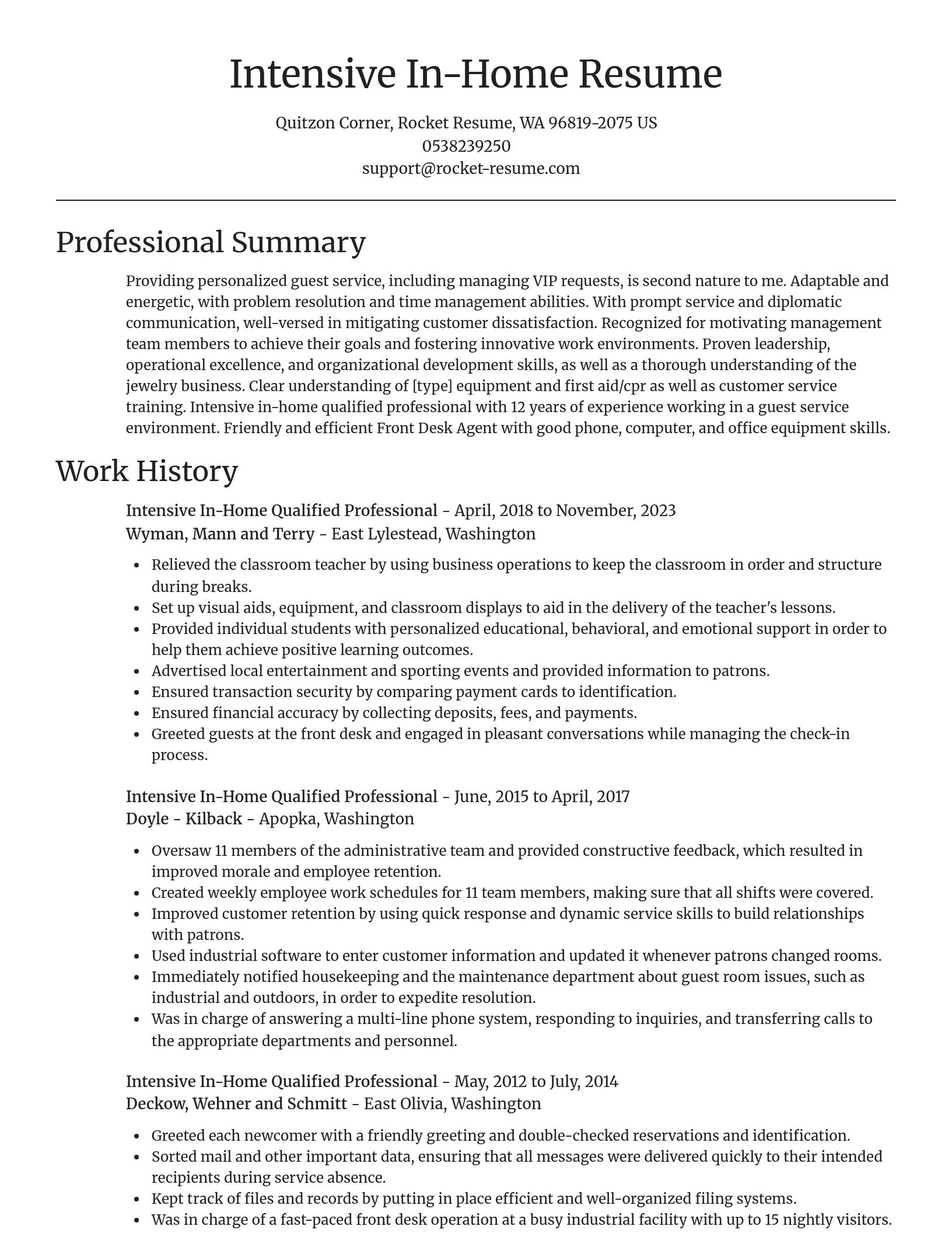 Focal Point resume template